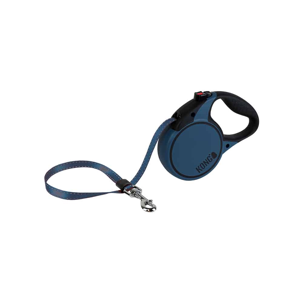 V390-KTRNLMBL-185511-00 KONG Terrain Blue Retractable Leashes Medium - Image 1
