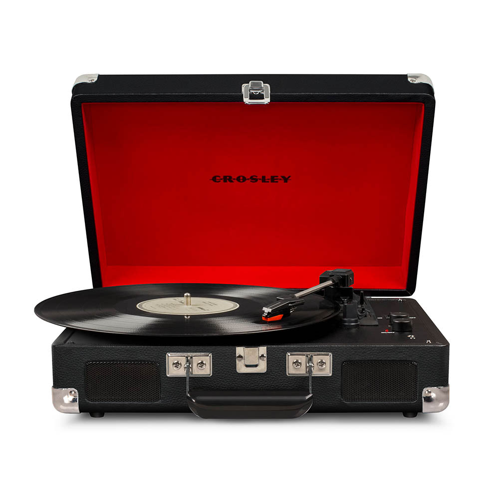 V398-CRIW8005F-BK4-202502220105-00 Crosley Cruiser Bluetooth Portable Turntable - Black - Image 1