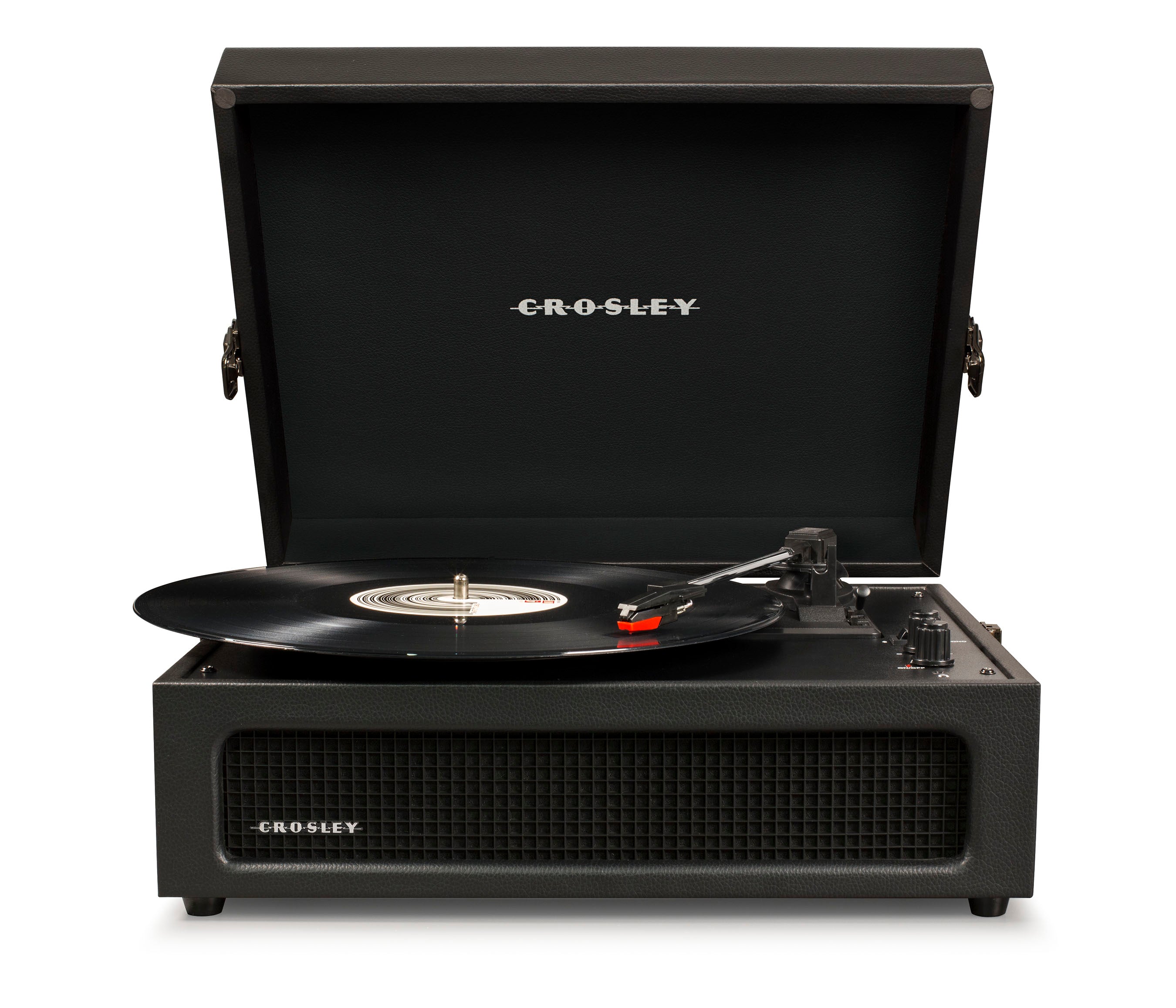 V398-CRIW8017B-BK4-202506101840-00 Crosley Voyager Black - Bluetooth Portable Turntable - Image 1