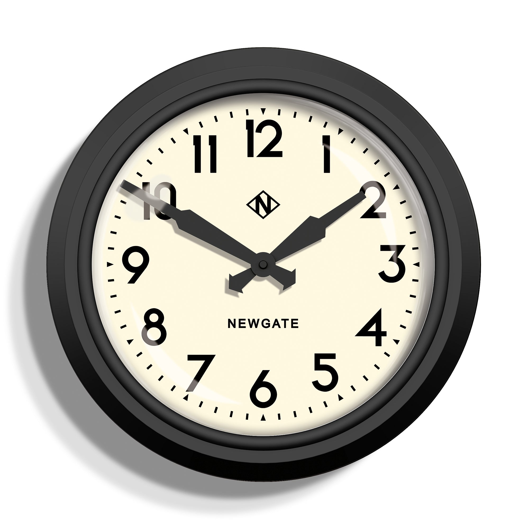 V398-NGGWL12MK-202502220135-00 Newgate 50S Electric Clock Black - Image 1