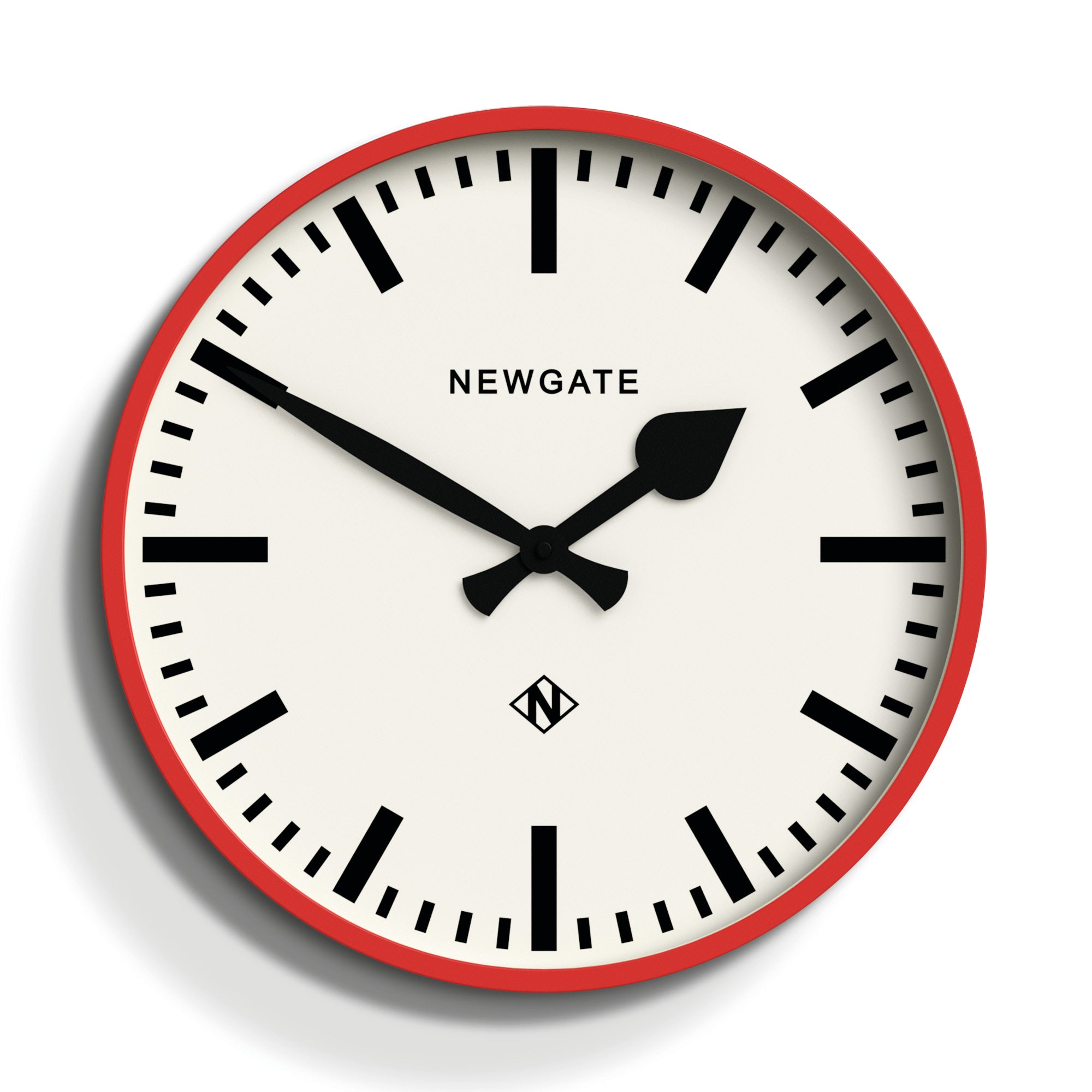 V398-NGNUMTHR390FER-202503031305-00 Newgate Railway Clock Red - Image 1