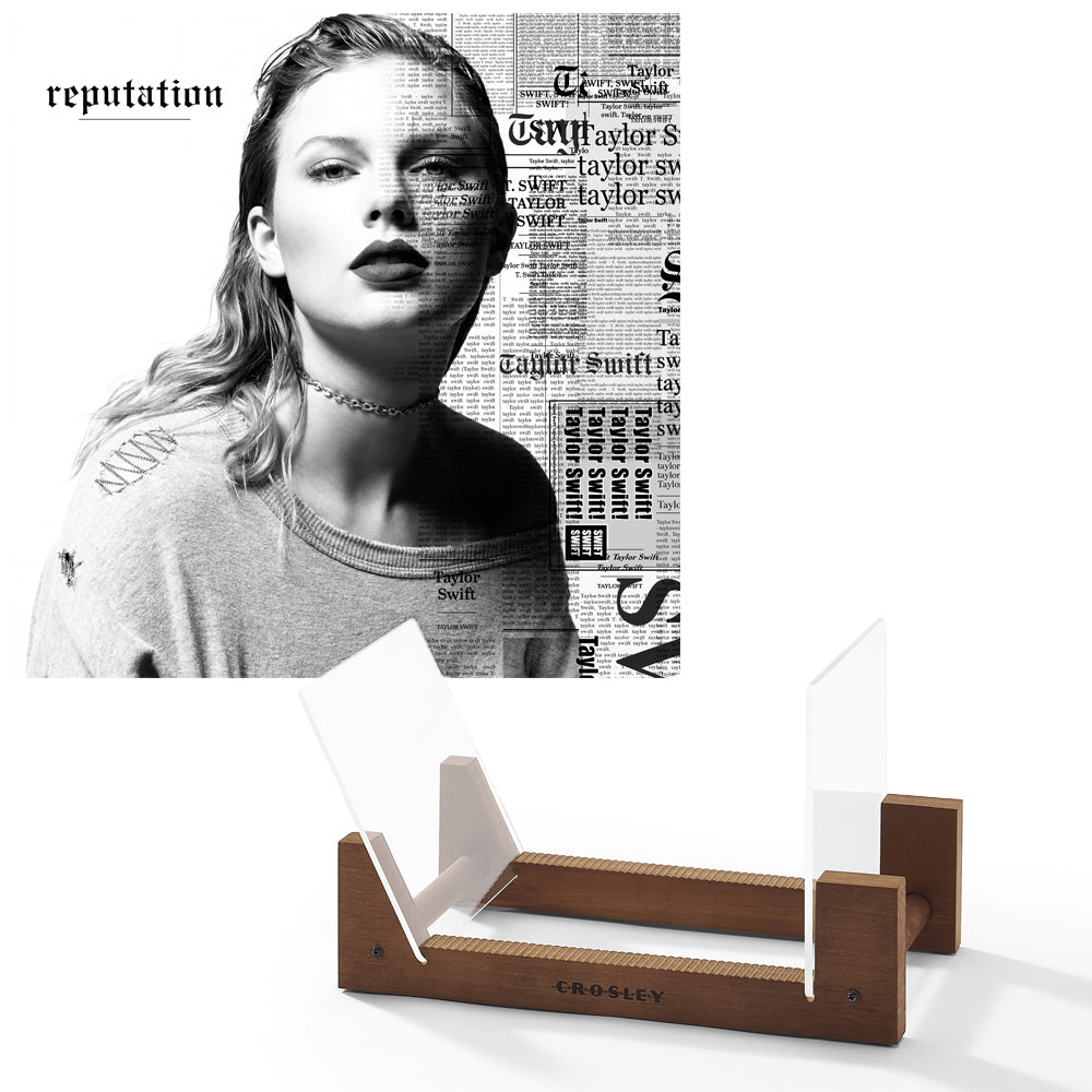 V398-UM-3003315-BS-202504111034-00 Taylor Swifts Reputation Vinyl Album & Crosley Record Storage Display Stand - Image 1