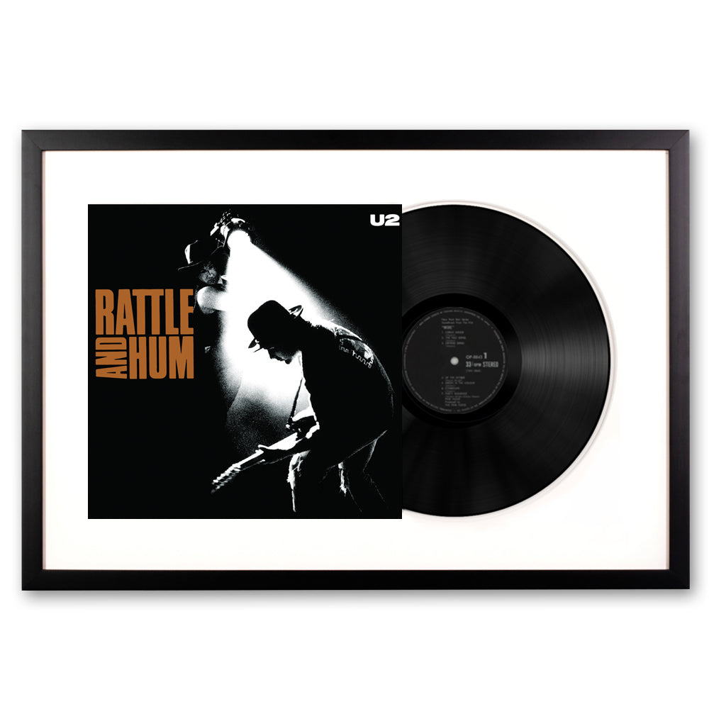 V398-UM-8422991-FD-202506190526-00 Framed U2 Rattle and Hum - Vinyl Album Art - Image 1