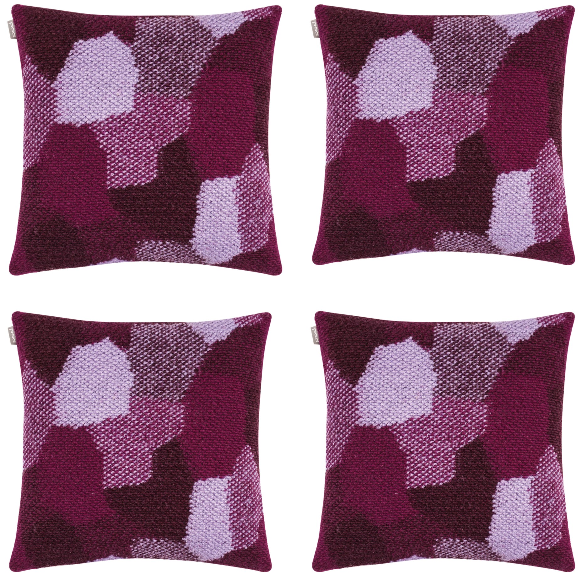 V416-455288F10PK4-142061-00 Pack of 4 Giovanni Fuchsia Purple Cushion Cover Made In Europe - Image 1