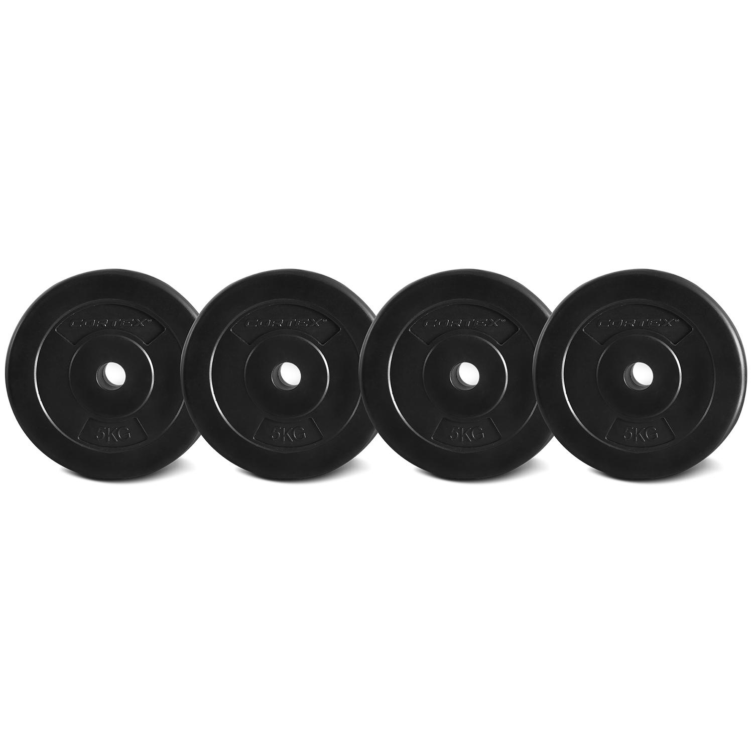 V420-CSST-WPSEC050-4-88015-00 CORTEX 5kg EnduraShell Standard Weight Plates 25mm (Set of 4) - Image 1