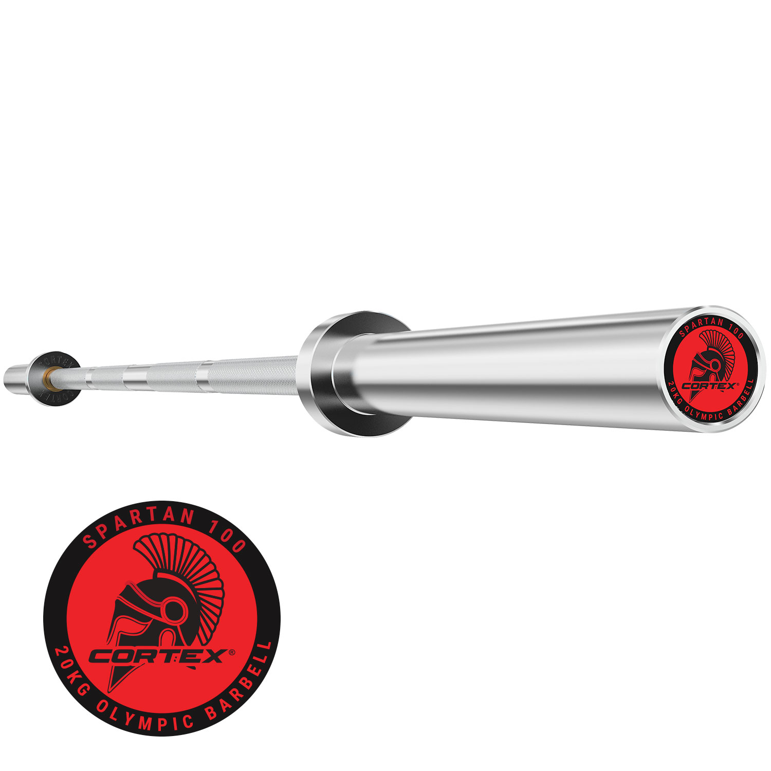 V420-CXBB-SPTN100-88807-00 CORTEX SPARTAN100 7ft 20kg Olympic Barbell - Image 1