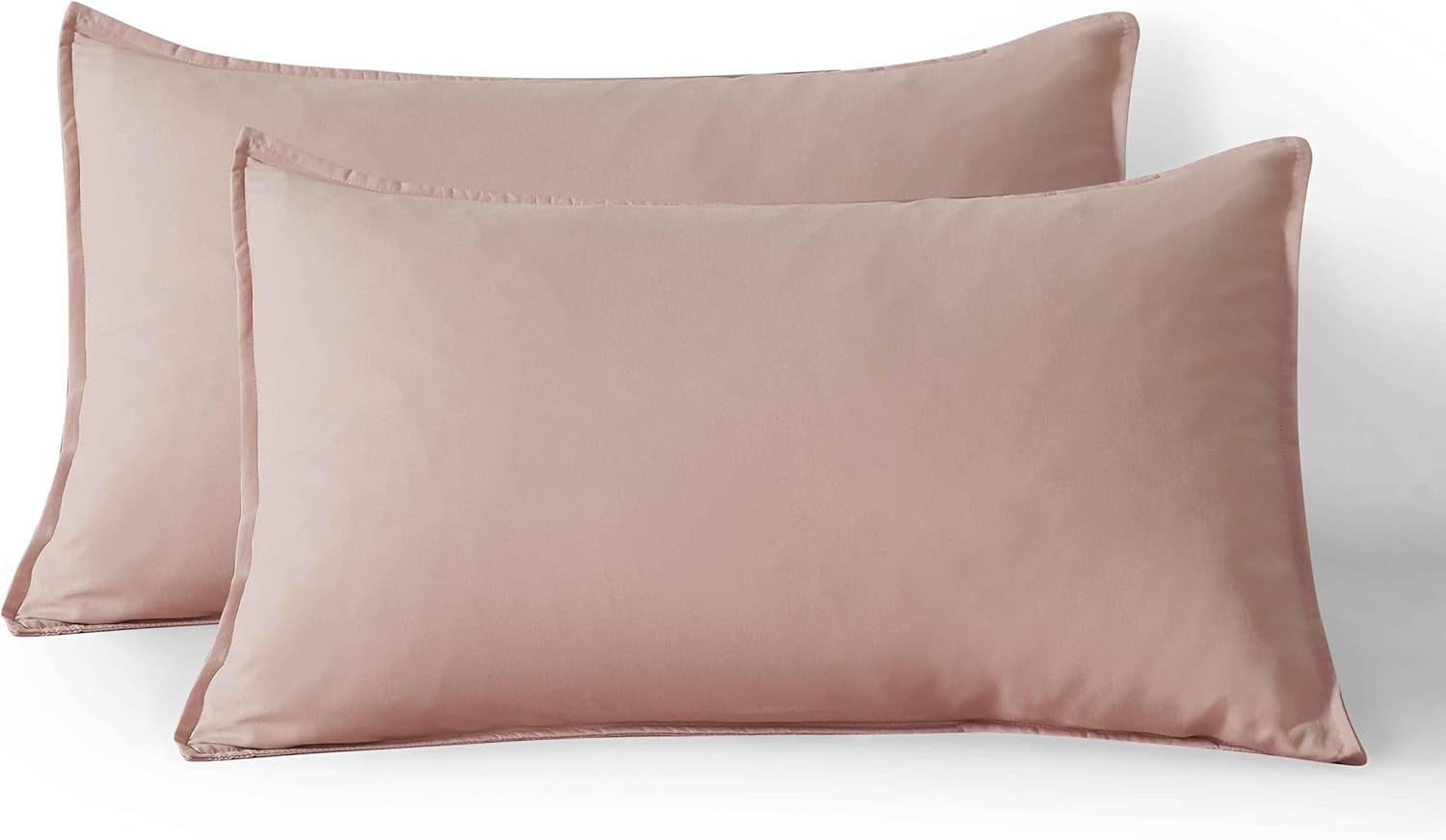V439-SPPINKWM2-218288-00 Twin Pack Vintage Washed Microfibre Standard Pillowcase (Pink, Standard) - Image 1