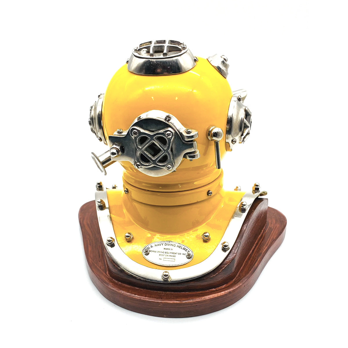 V440-DH100C-72525-00 US Navy Mark V Diving Helmet Miniature 230mm - Yellow - Image 1