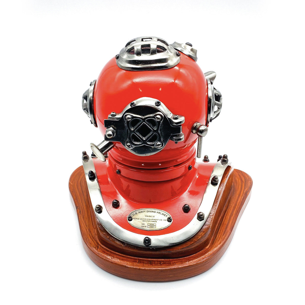 V440-DH100E-72523-00 US Navy Mark V Diving Helmet Miniature 230mm - Red - Image 1