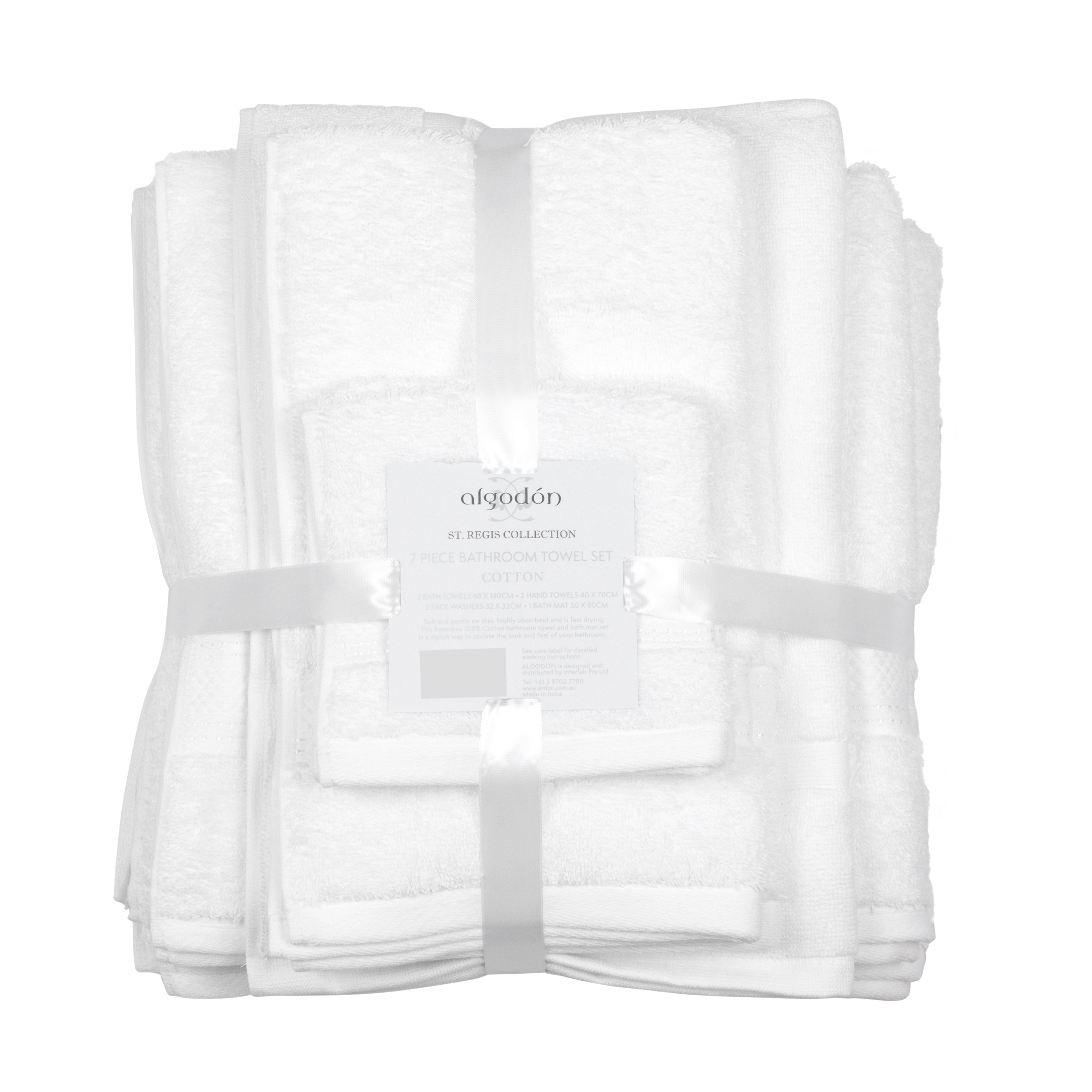 V441-TP4604WTE7PC-90485-00 St Regis Collection TOWEL PACK - 7PC - 7 PACK - Image 1