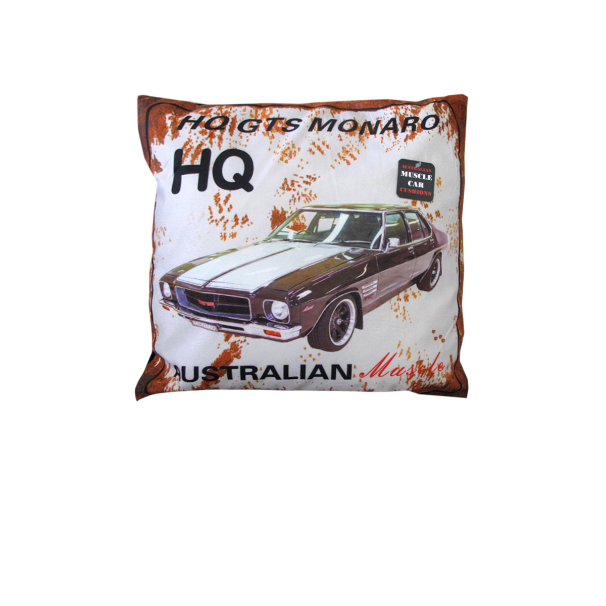 V442-ABR-CUSHION-MUSCLECARHQ-GREY-SQ-96919-00 Australian Muscle Car Cushion HQ GTS Monaro Grey - Image 1