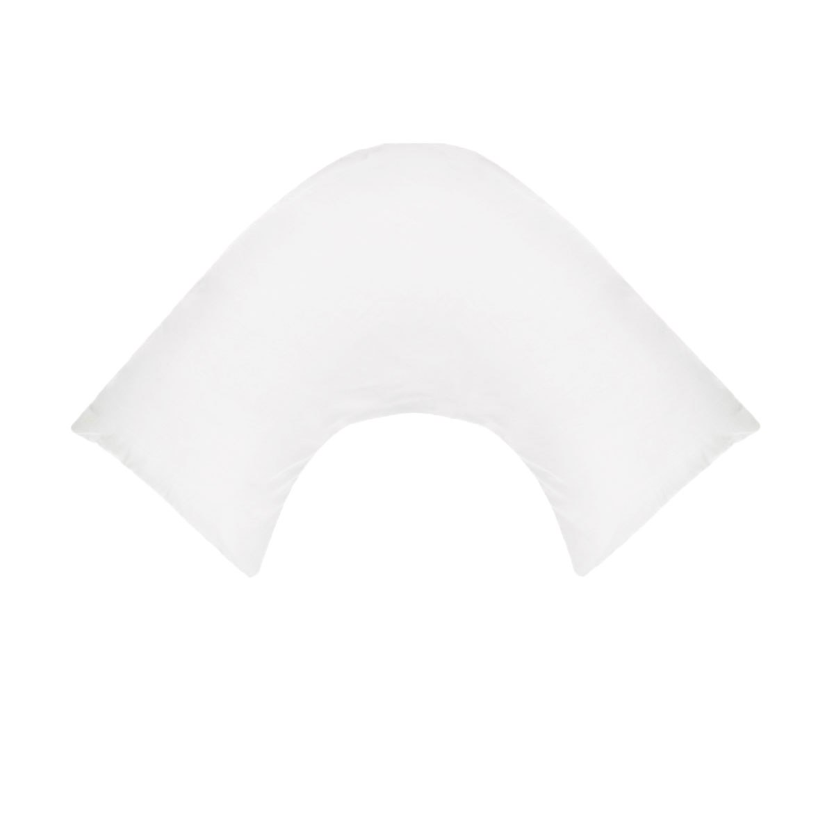 V442-ABR-PILLOWC-280TC-WHITE-TR-97015-00 280TC Polyester Cotton V Shape Pillowcase White - Image 1