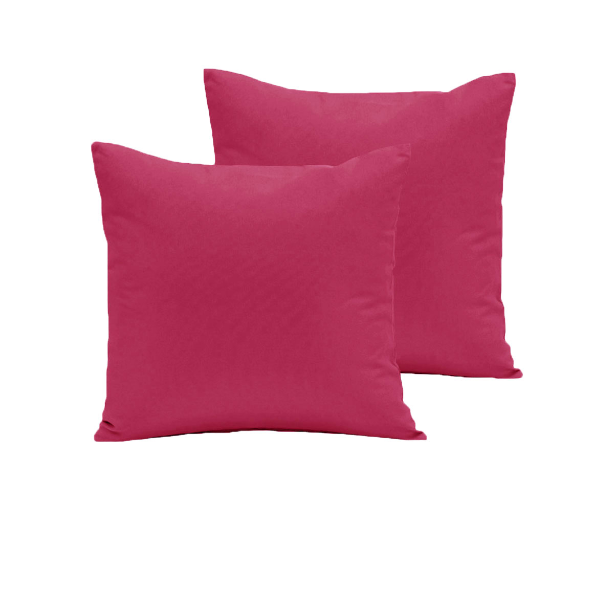 V442-ABR-PILLOWC-280TCPAIR-HOTPINK-EU-97011-00 Pair of 280TC Polyester Cotton European Pillowcases HotPink - Image 1