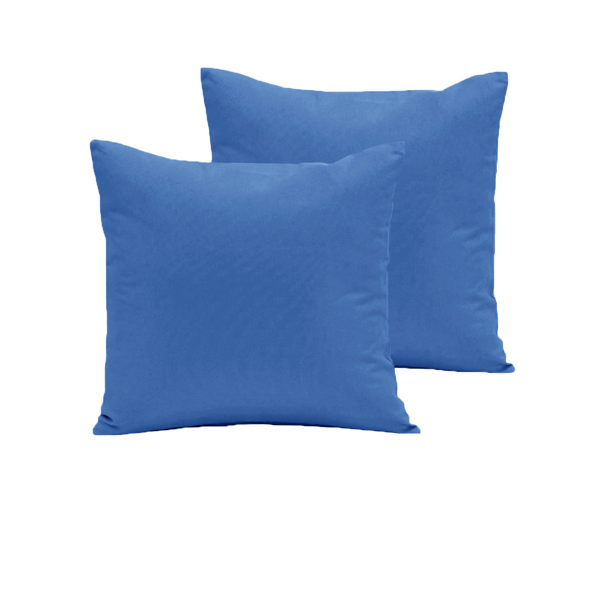 V442-ABR-PILLOWC-280TCPAIR-MIDBLUE-EU-96890-00 Pair of 280TC Polyester Cotton European Pillowcases Mid Blue - Image 1
