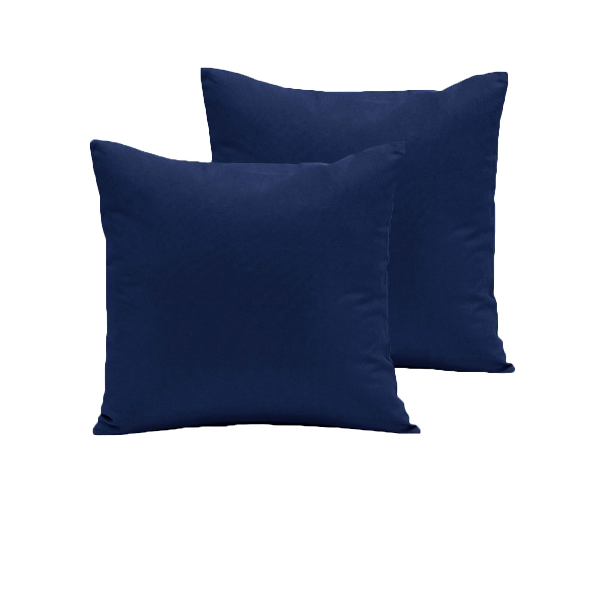 V442-ABR-PILLOWC-280TCPAIR-NAVY-EU-97009-00 Pair of 280TC Polyester Cotton European Pillowcases Navy - Image 1
