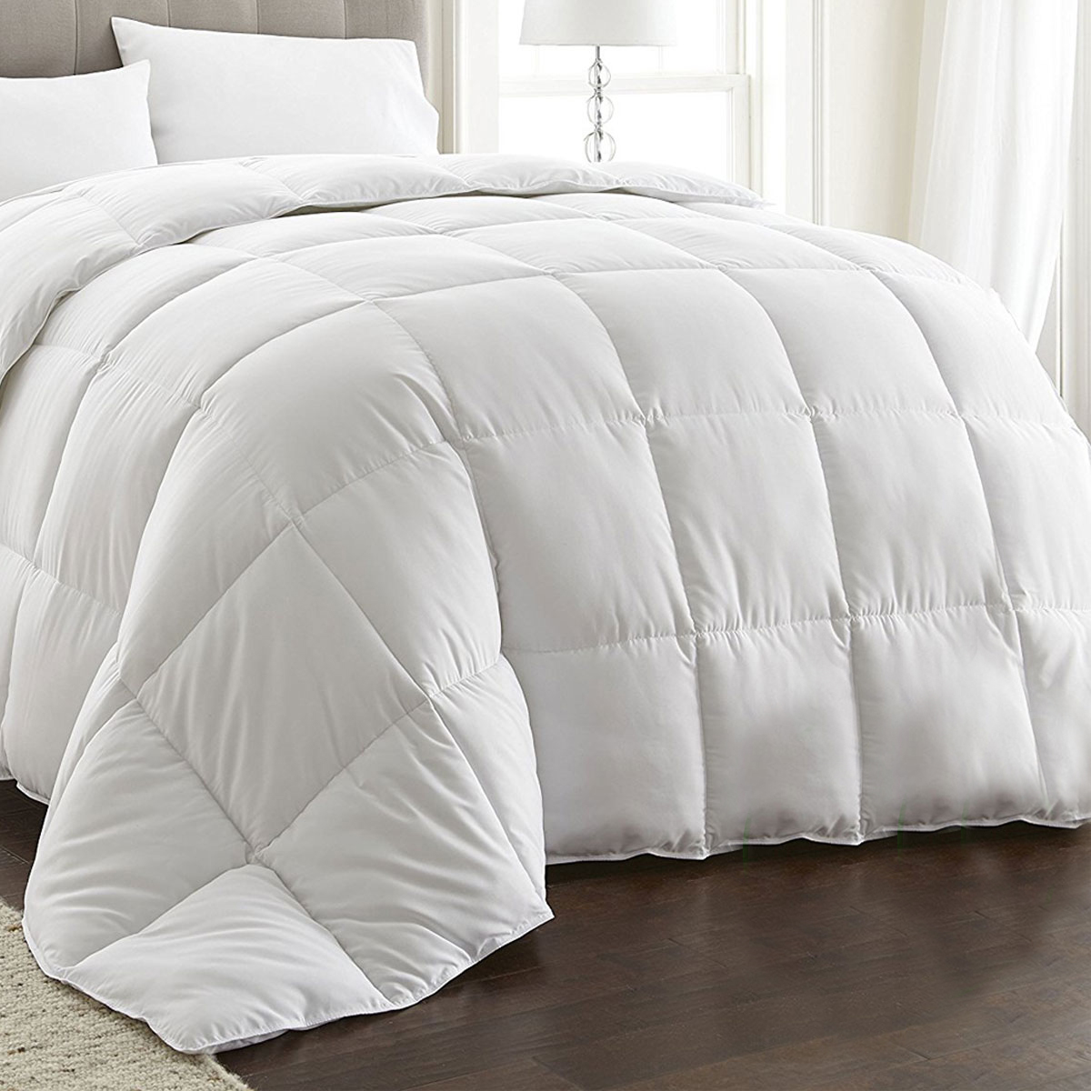 V442-ABR-QUILT-80GOOSEDOWN-WHITE-KI-96349-00 Machine Washable 80% WHITE GOOSE DOWN 20% Feather Quilt King - Image 1