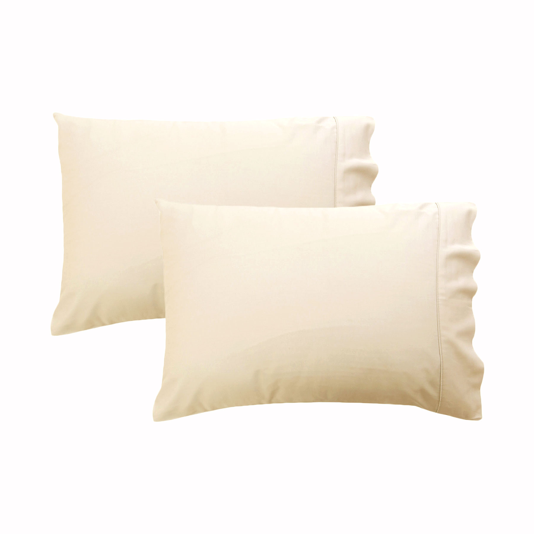 V442-ASU-PILLOWC-PERCALESTANDARD-ECRU-ST-96950-00 280TC Luxury Percale Standard Pillowcases Ecru - Image 1