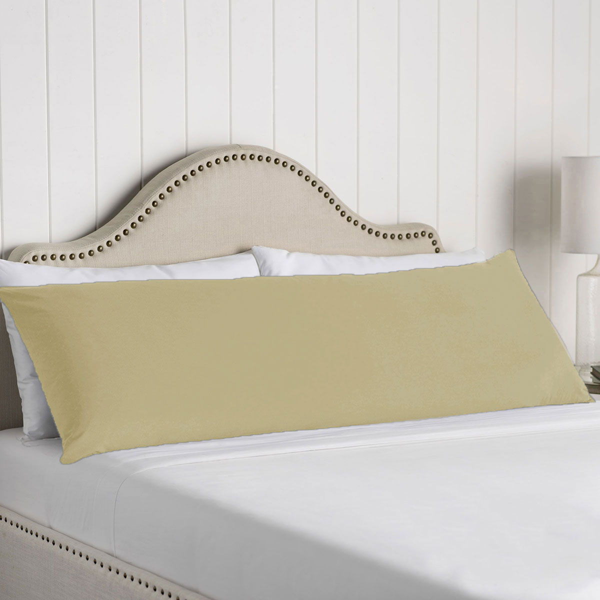 V442-ATX-PILLOWC-COTTONBODY-LIGHTTAUPE-BO-79270-00 Artex 100% Cotton Body Pillowcase Light Taupe - Image 1