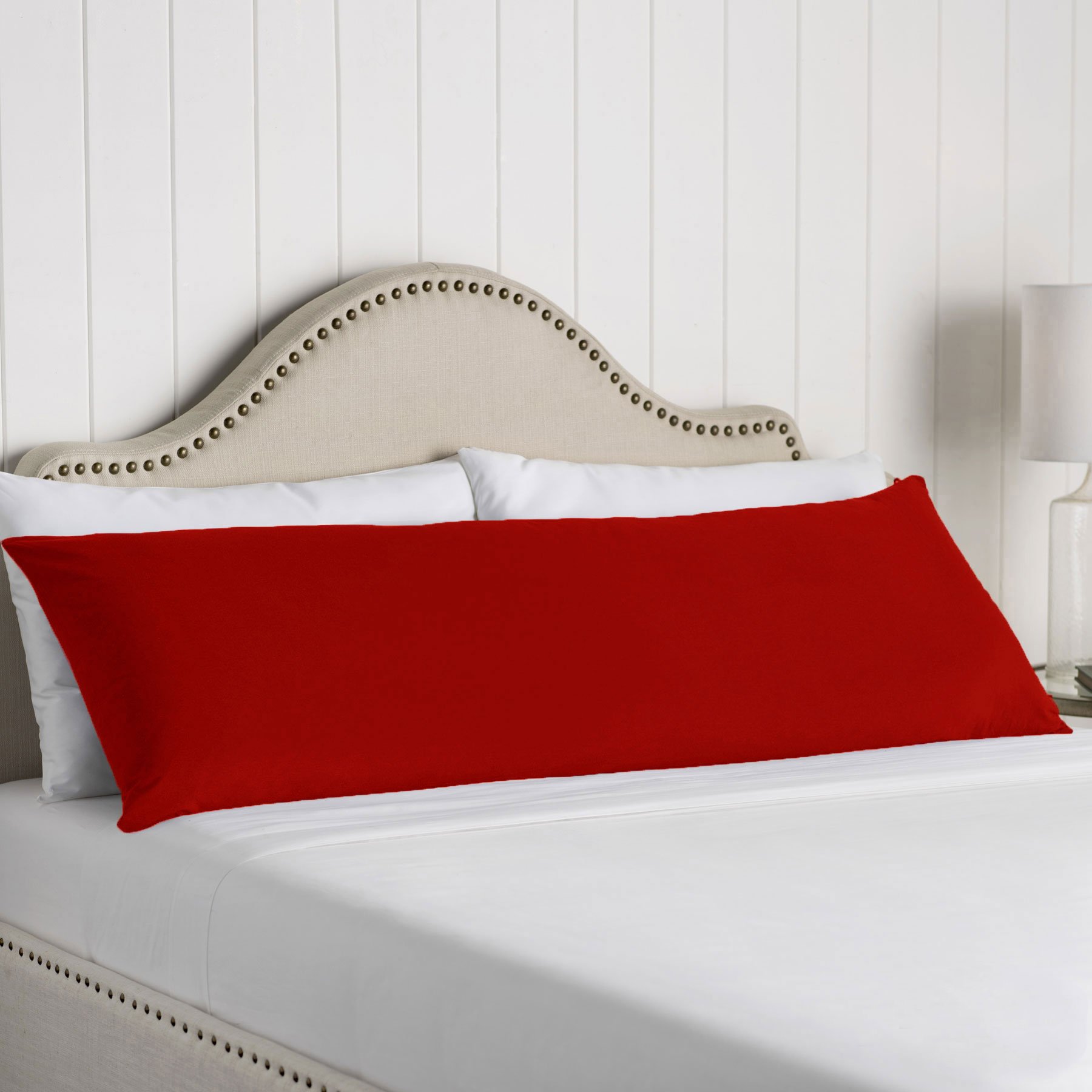 V442-ATX-PILLOWC-COTTONBODY-RED-BO-202503241645-00 Artex 100% Cotton Body Pillowcase Red - Image 1