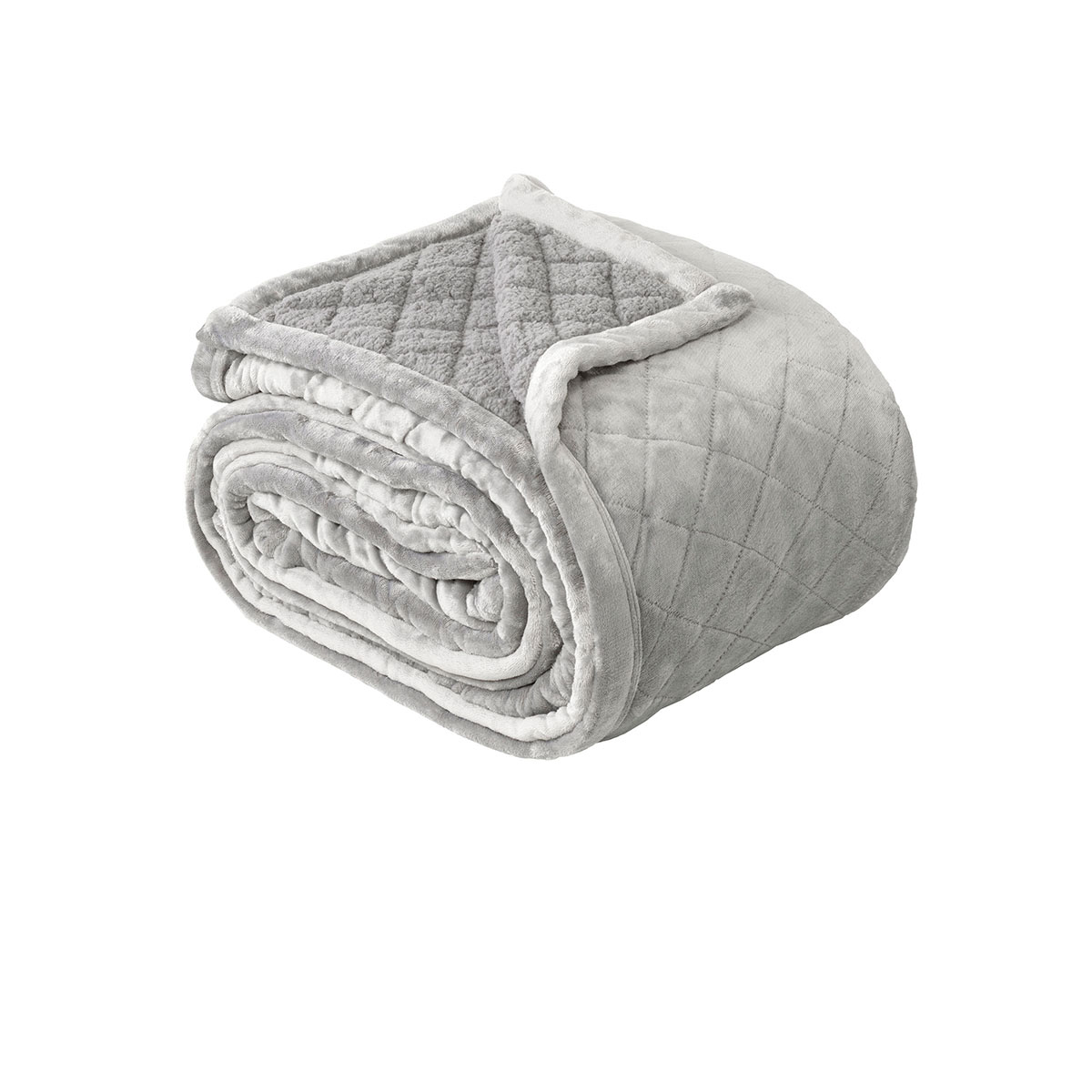 V442-BCA-BLANKET-MANSFIELD-ALUMINIUM-KI-202739-00 Bianca Mansfield Aluminium Blanket Queen/King - Image 1
