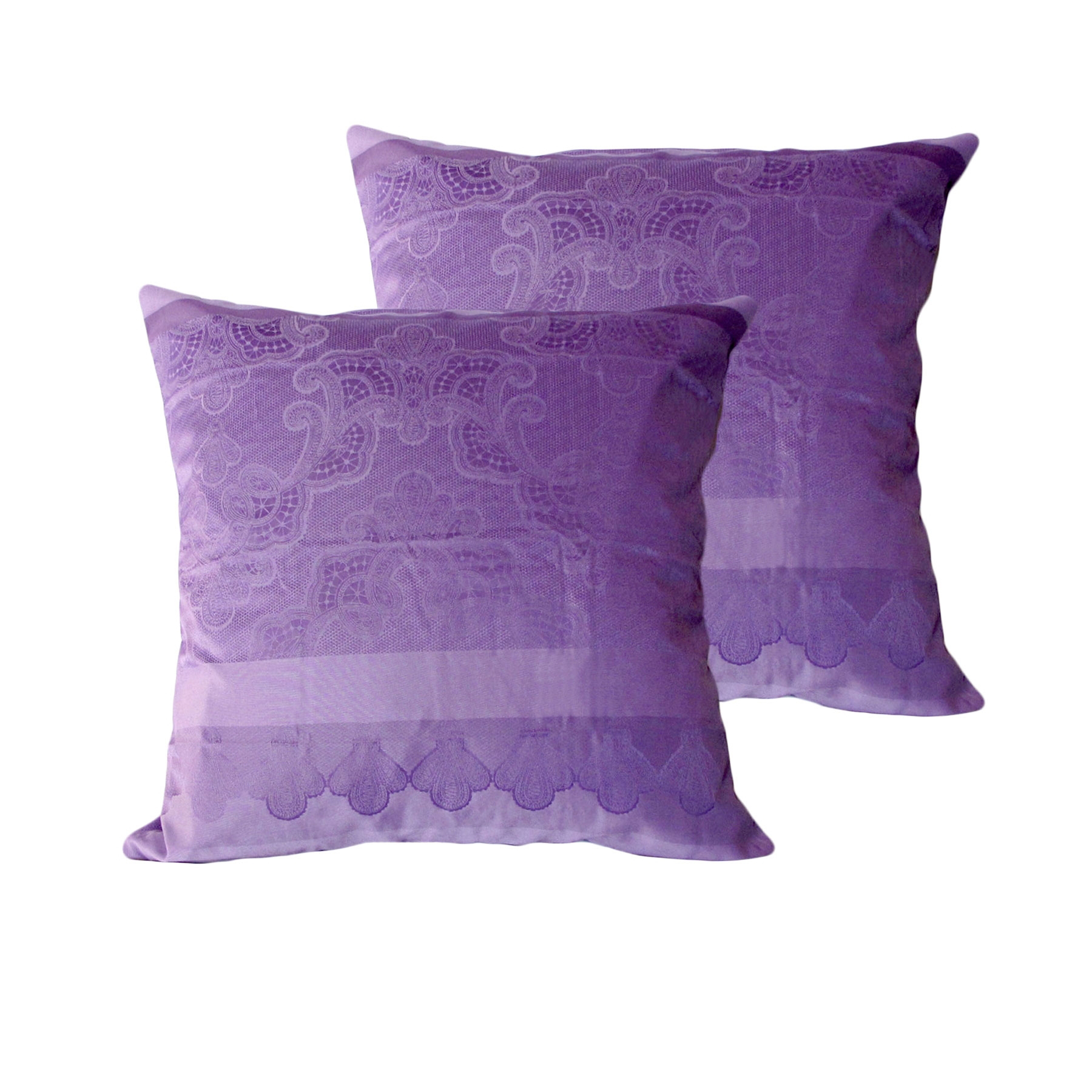 V442-BCA-PILLOWC-TRENDON-PURPLE-EU-204599-00 Bianca Pair of European Pillowcases Trendon Purple 65 x 65 cm - Image 1