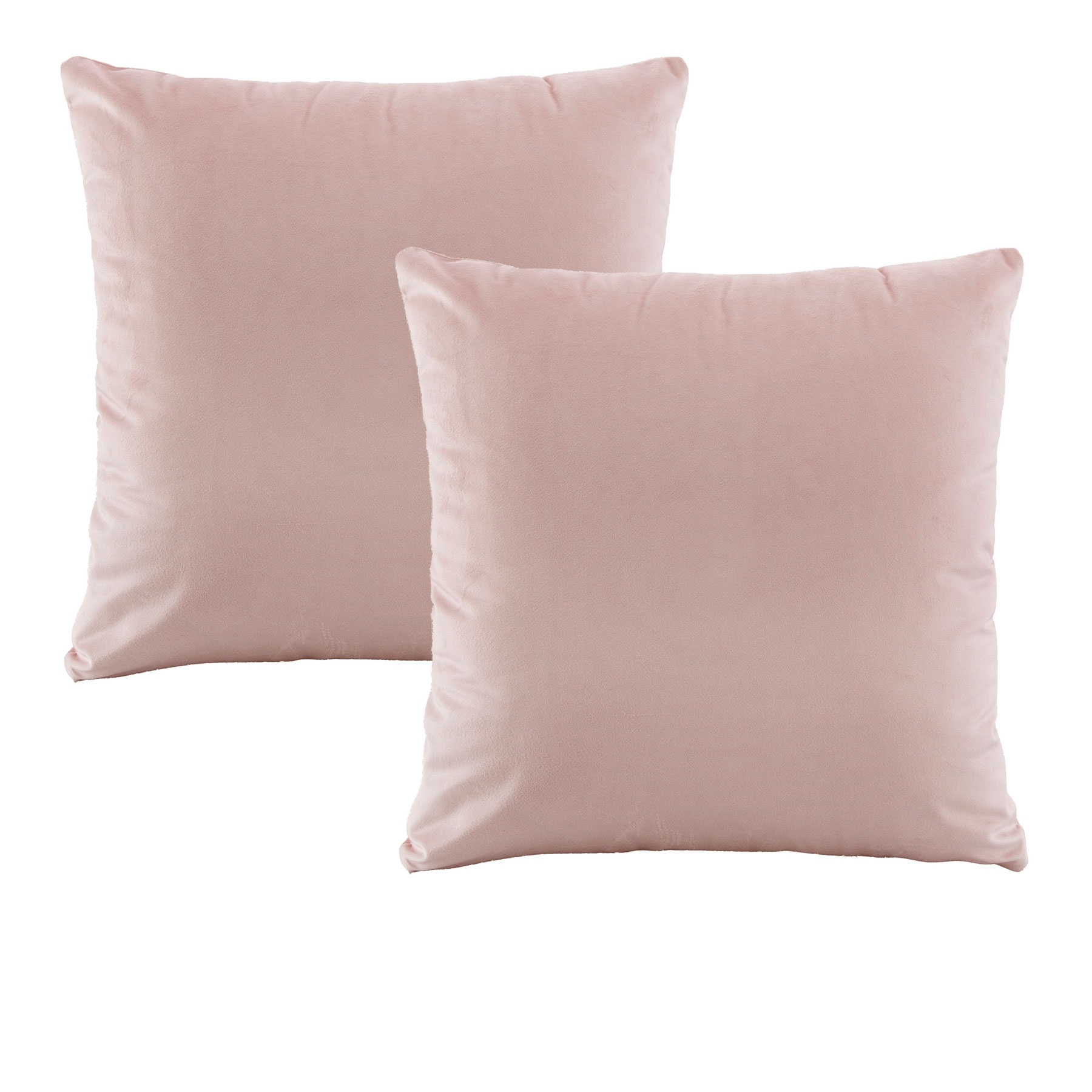 V442-BCA-PILLOWC-VIVIDCOOR-VELVETBLUSH-EU-204597-00 Bianca Pair of Vivid Coordinates Velvet Blush European Pillowcases 65 x 65 cm - Image 1