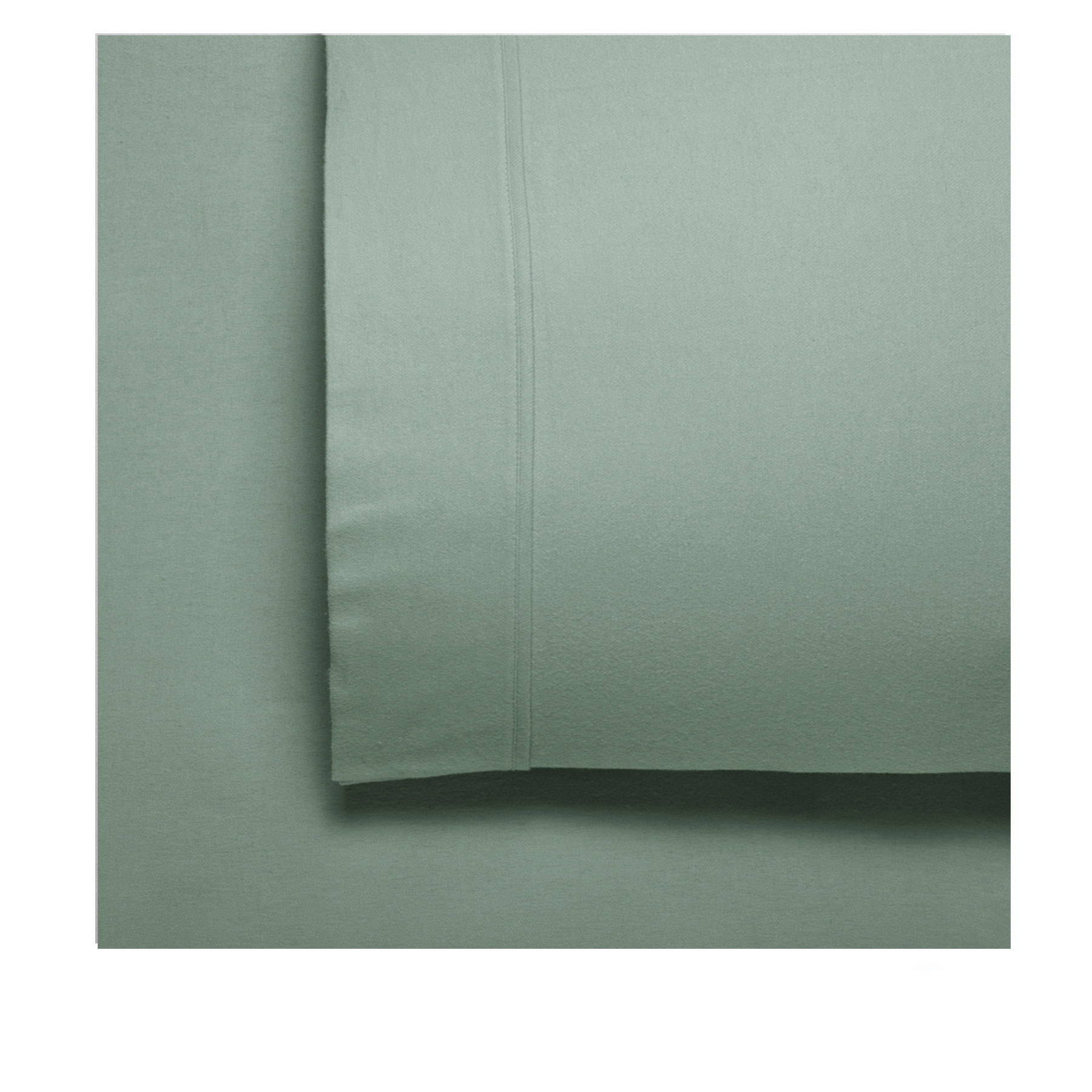 V442-BCA-SHEETS-FLETCHER-SAGE-KI-202704-00 Bianca Fletcher Flannelette Cotton Sheet Set Sage King - Image 1