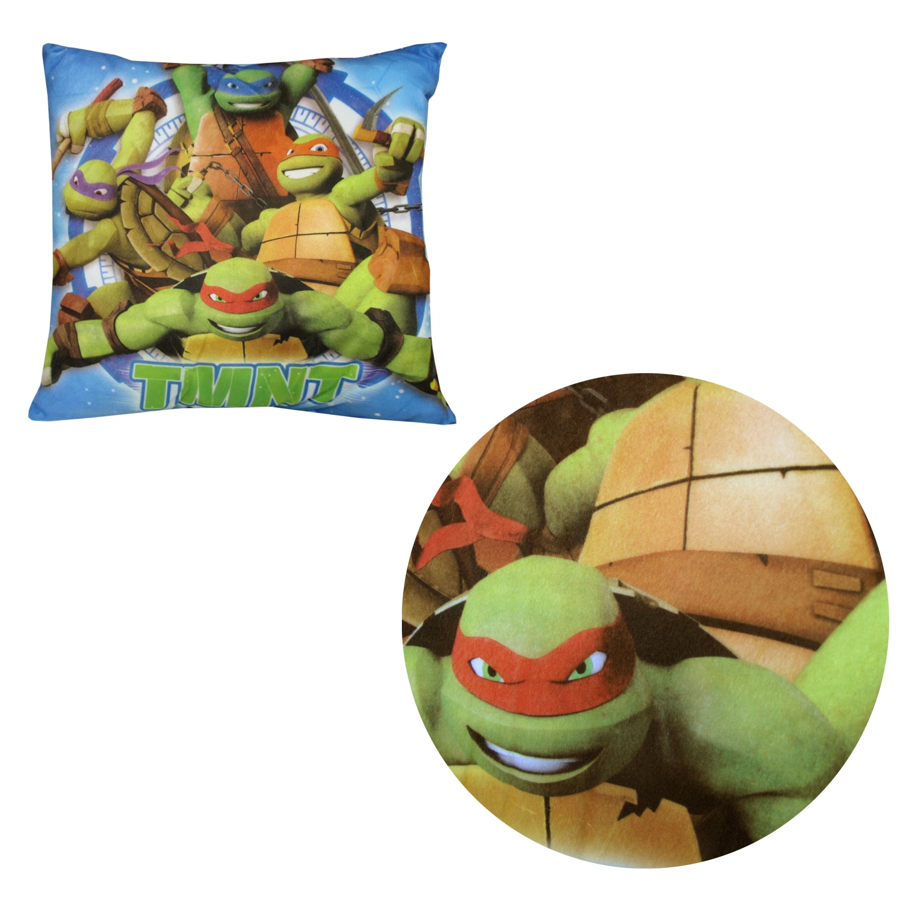 V442-CAP-CUSHION-NINJATURTLES-MULTI-SQ-97914-00 Ninja Turtles Square Filled Cushion - Image 1