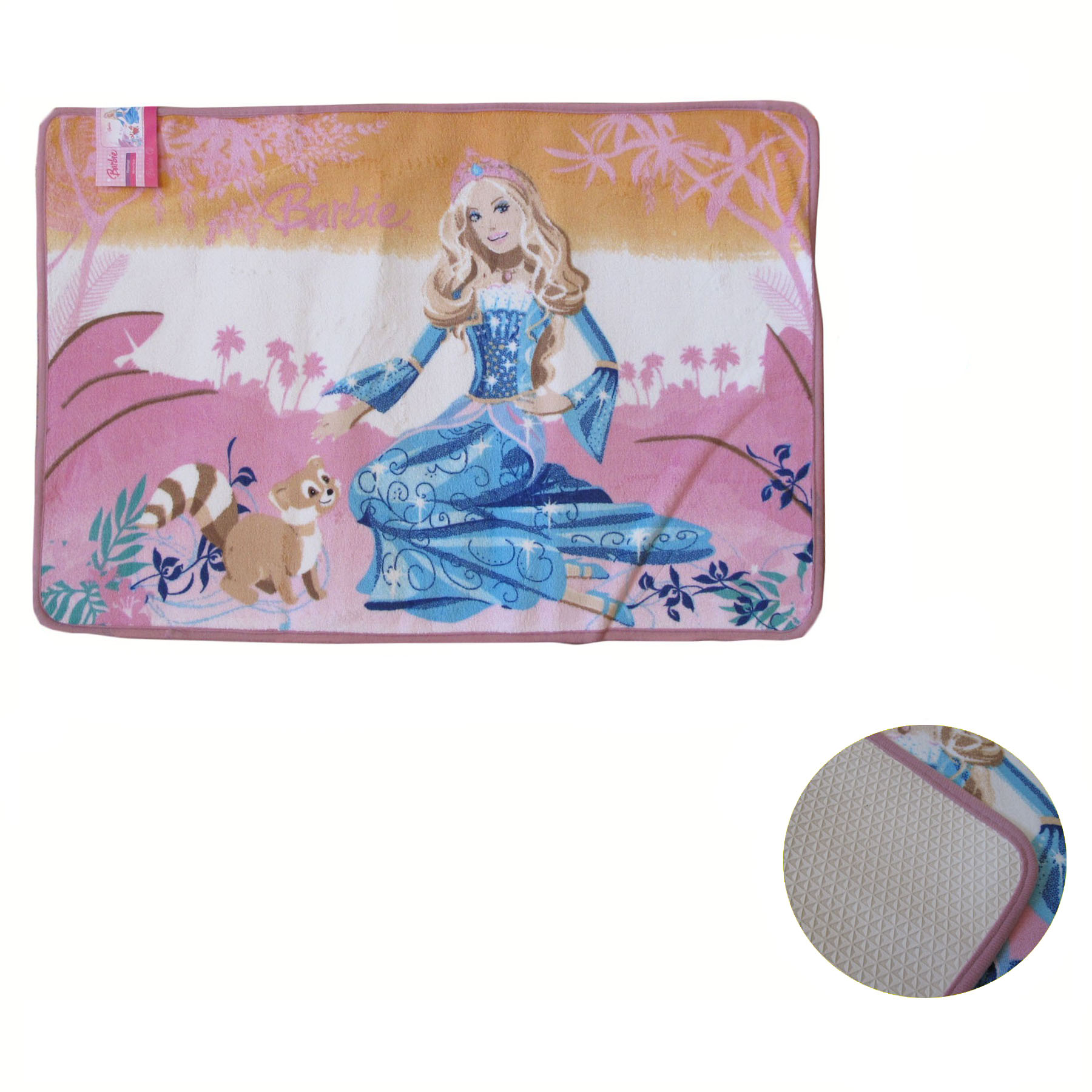 V442-CAP-FLOORR-BARBIE-MULTI-RE-97912-00 Barbie Non Slip Floor Rug 50 x 75 cm - Image 1