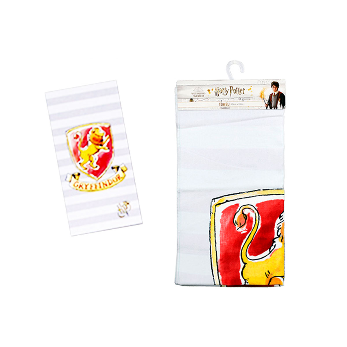 V442-CAP-TOWEL-BEACHHARRYPOTTER2828-BLUE-RE-98499-00 Caprice Harry Potter Gryffindor Cotton Beach Licensed Towel 60 x 120 cm - Image 1