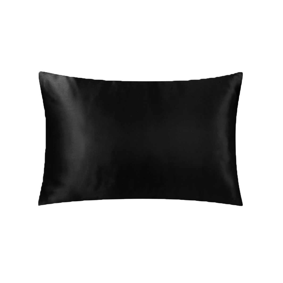 V442-END-PILLOWC-SATIN-BLACK-ST-98791-00 Satin Standard Pillowcase Black - Image 1
