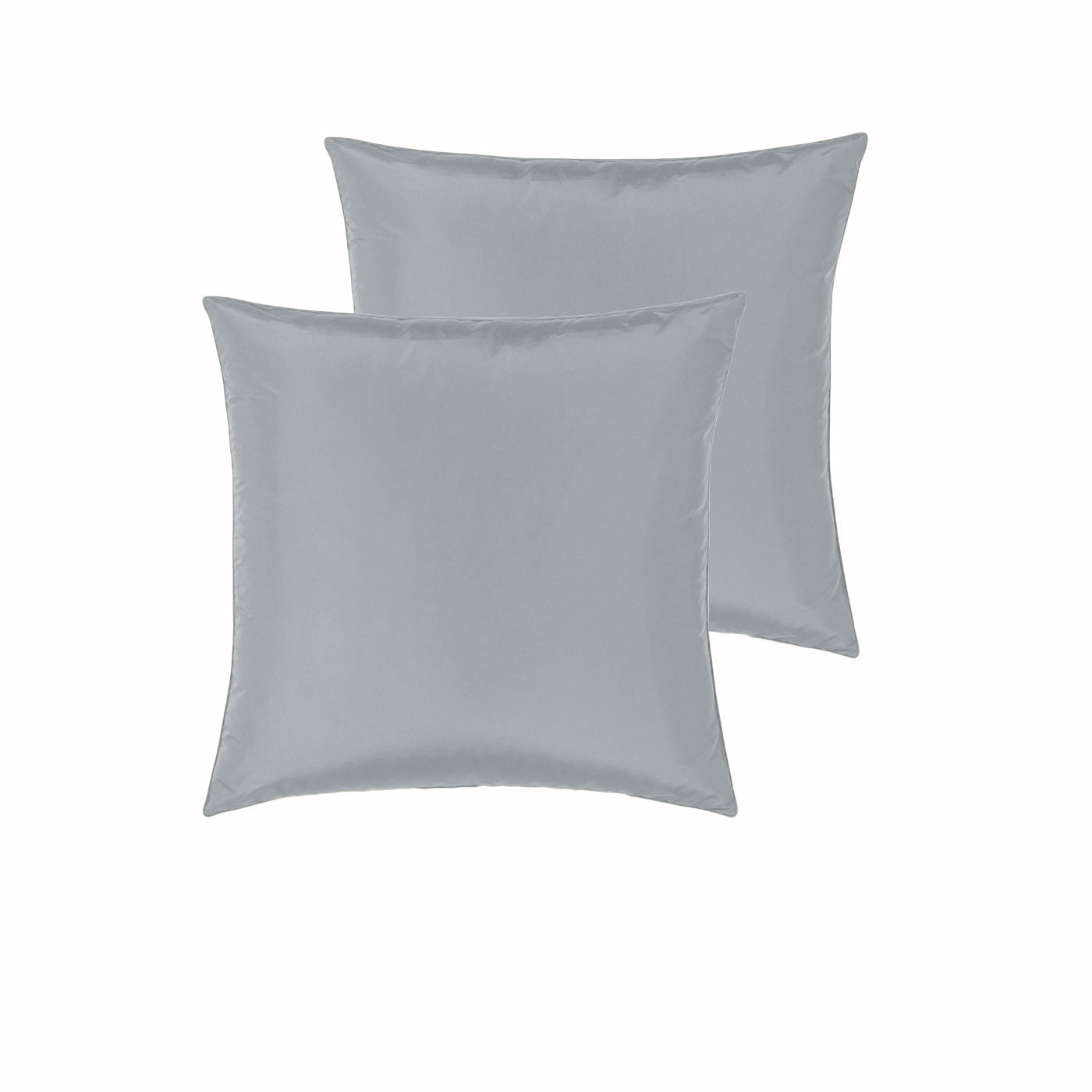 V442-END-PILLOWC-SATIN-SILVER-EU-98818-00 PepperMIll Satin European Pillowcases ( Pair ) SILVER - Image 1