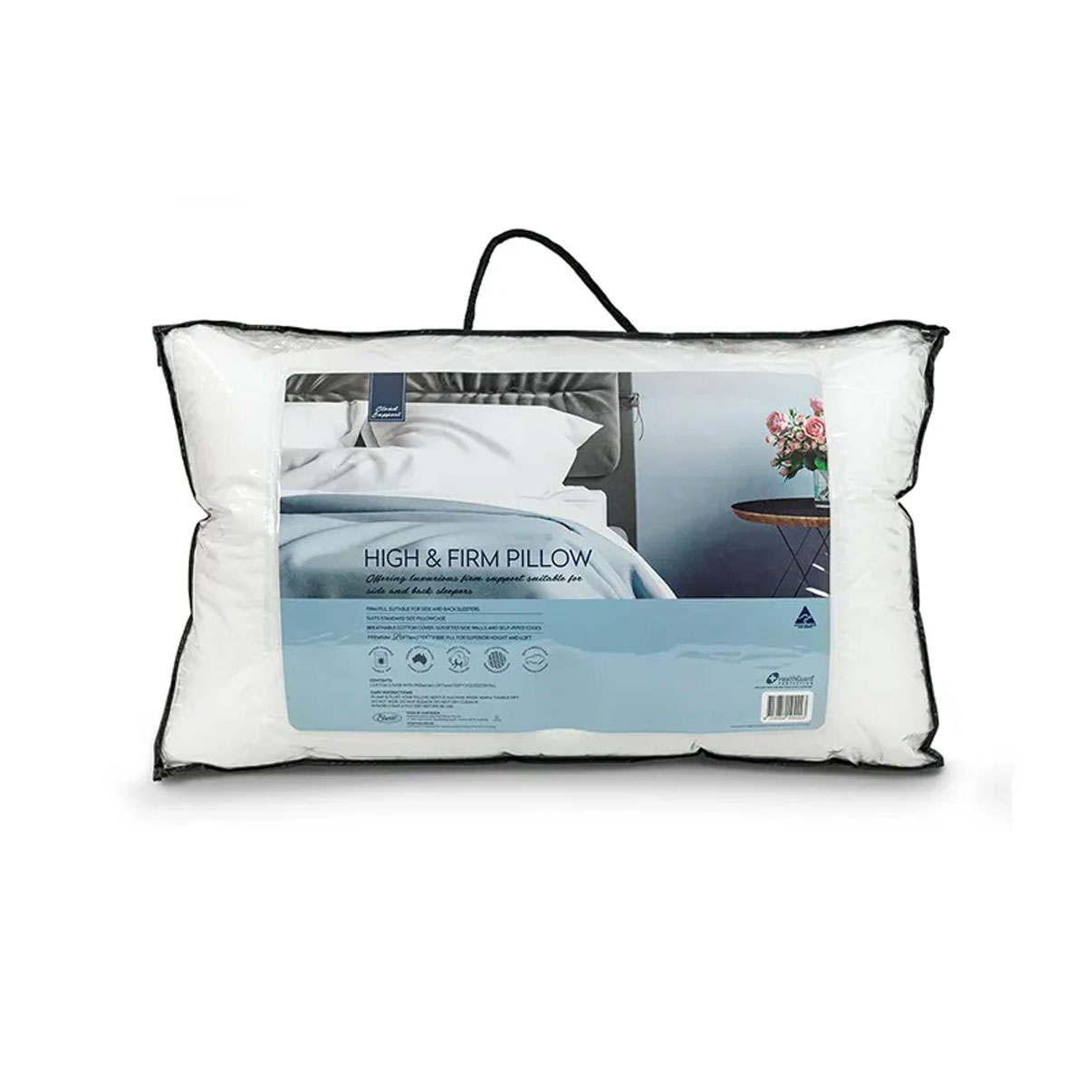 V442-ERT-PILLOW-CLOUDHIGHFIRM-WHITE-ST-78043-00 Easyrest Cloud Support High & Firm Pillow 66 x 41 x 15 cm - Image 1