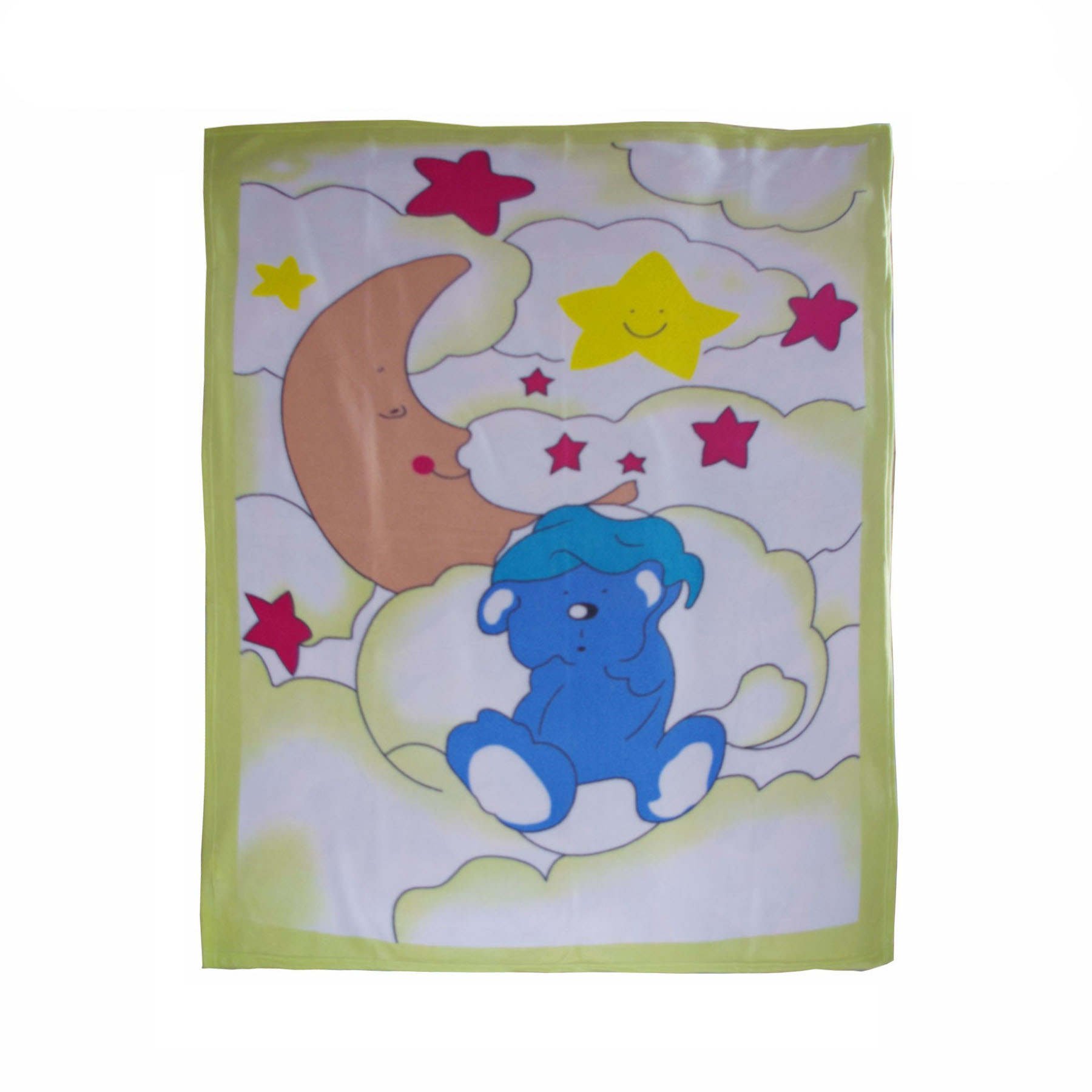 V442-GXY-THROW-POLARFLEECE-APPLE-141578-00 Sleeping Bear and His Friends Polar Fleece Throw - Image 1