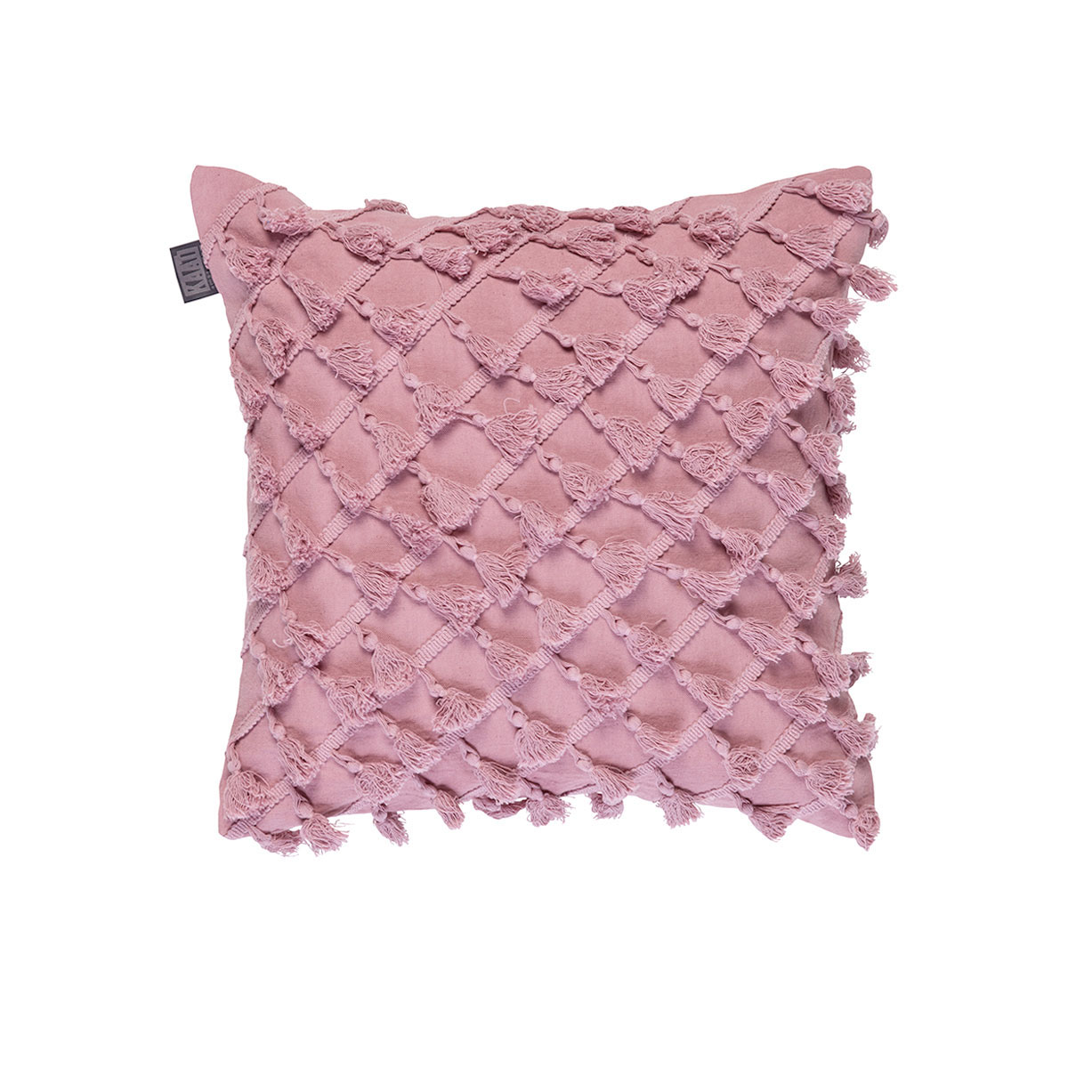 V442-HIN-CUSHION-DONDI-PINK-SQ-82460-00 Bedding House Dondi Pink Luxury Cotton Filled Cushion - Image 1