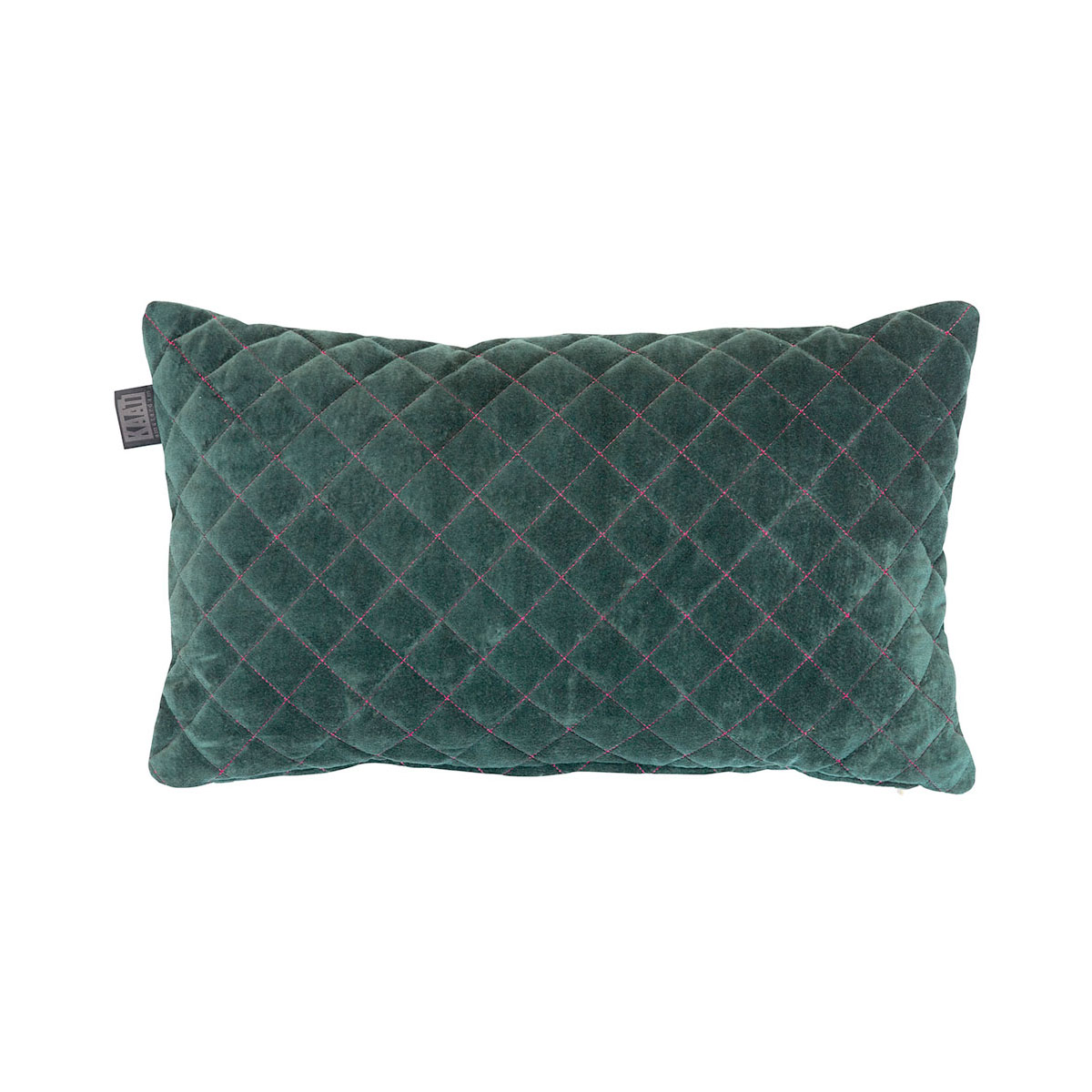 V442-HIN-CUSHION-EQUIRE-GREEN-RE-82458-00 Bedding House Equire Luxury Cotton Filled Oblong Cushion Green - Image 1
