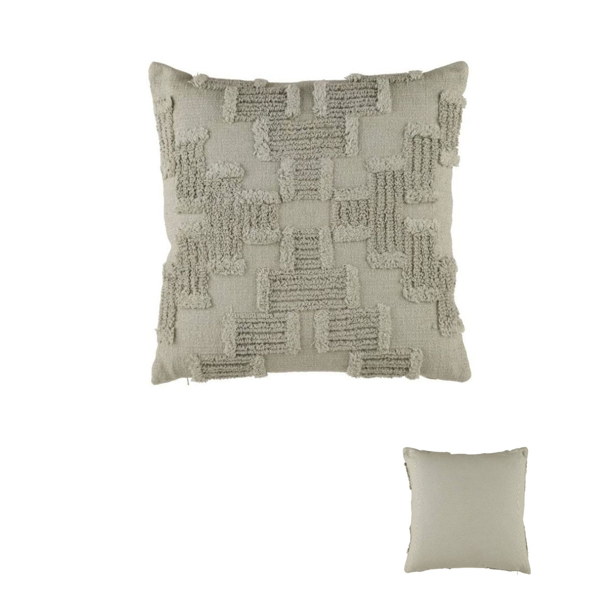 V442-HIN-CUSHION-ROSETO-SAGE-SQ-83655-00 Accessorize Roseto Sage Square Filled Cushion 45cm x 45cm - Image 1