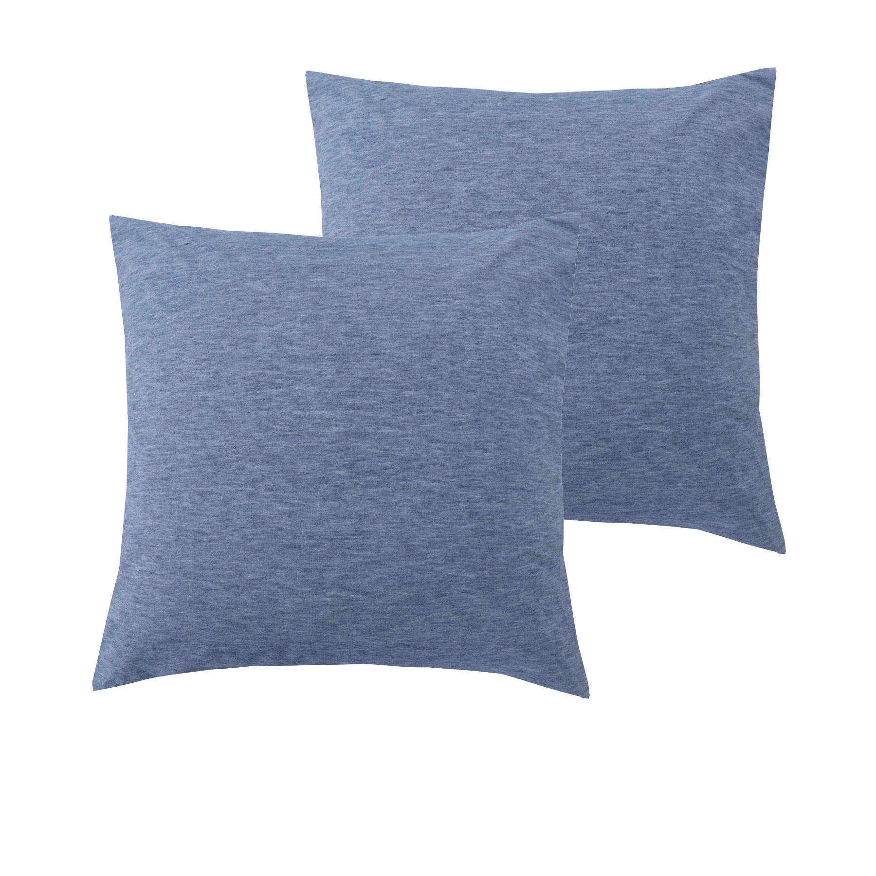 V442-HIN-PILLOWC-LINCSTONEWASHED-BLUE-EU-82358-00 Accessorize Pair of Stonewashed Linen Cotton European Pillowcases - Image 1
