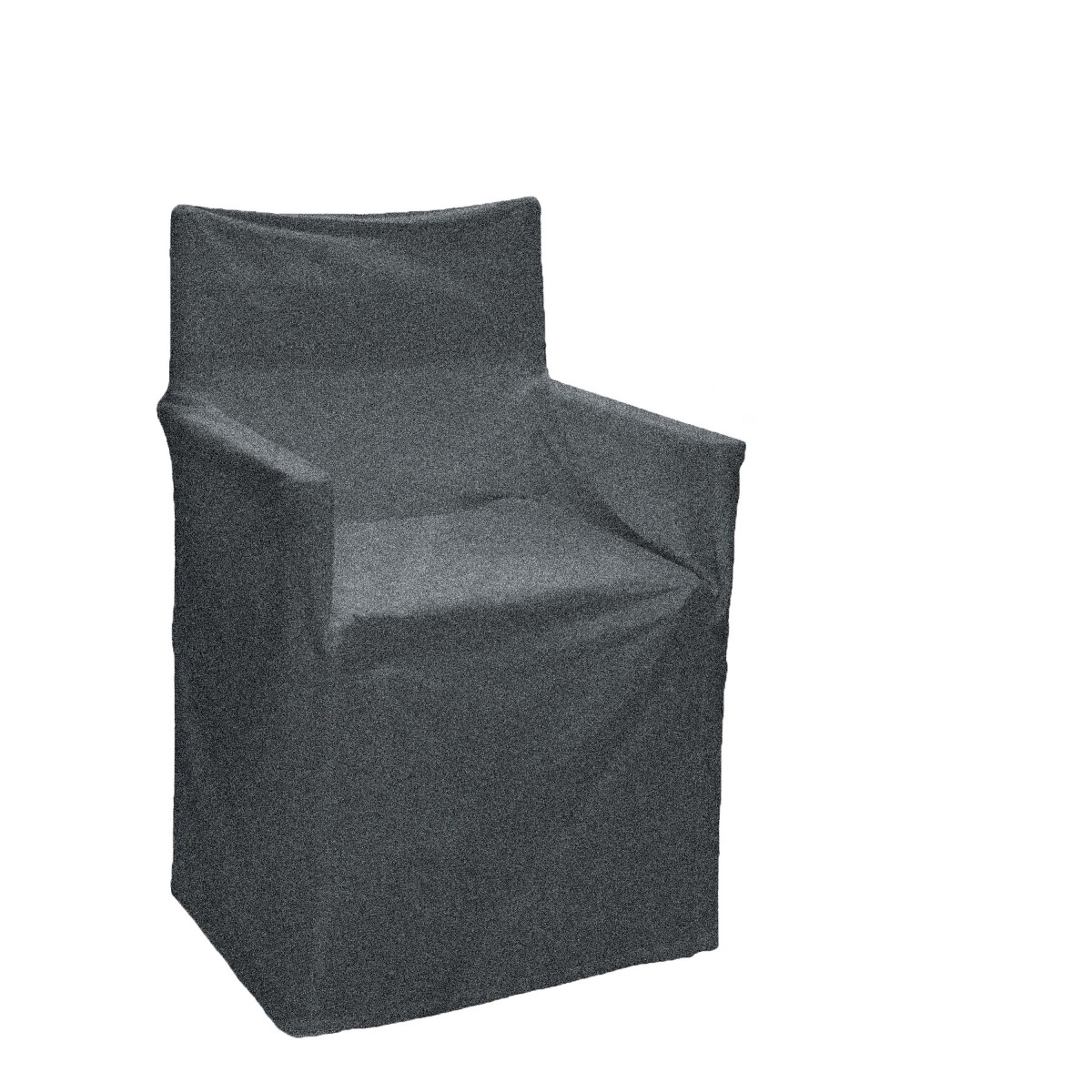 V442-IDC-COUCHC-DIRECTORSOLID-CHARCOAL-SH-78686-00 IDC Homewares Cotton Solid Director Chair Cover Charcoal - Image 1