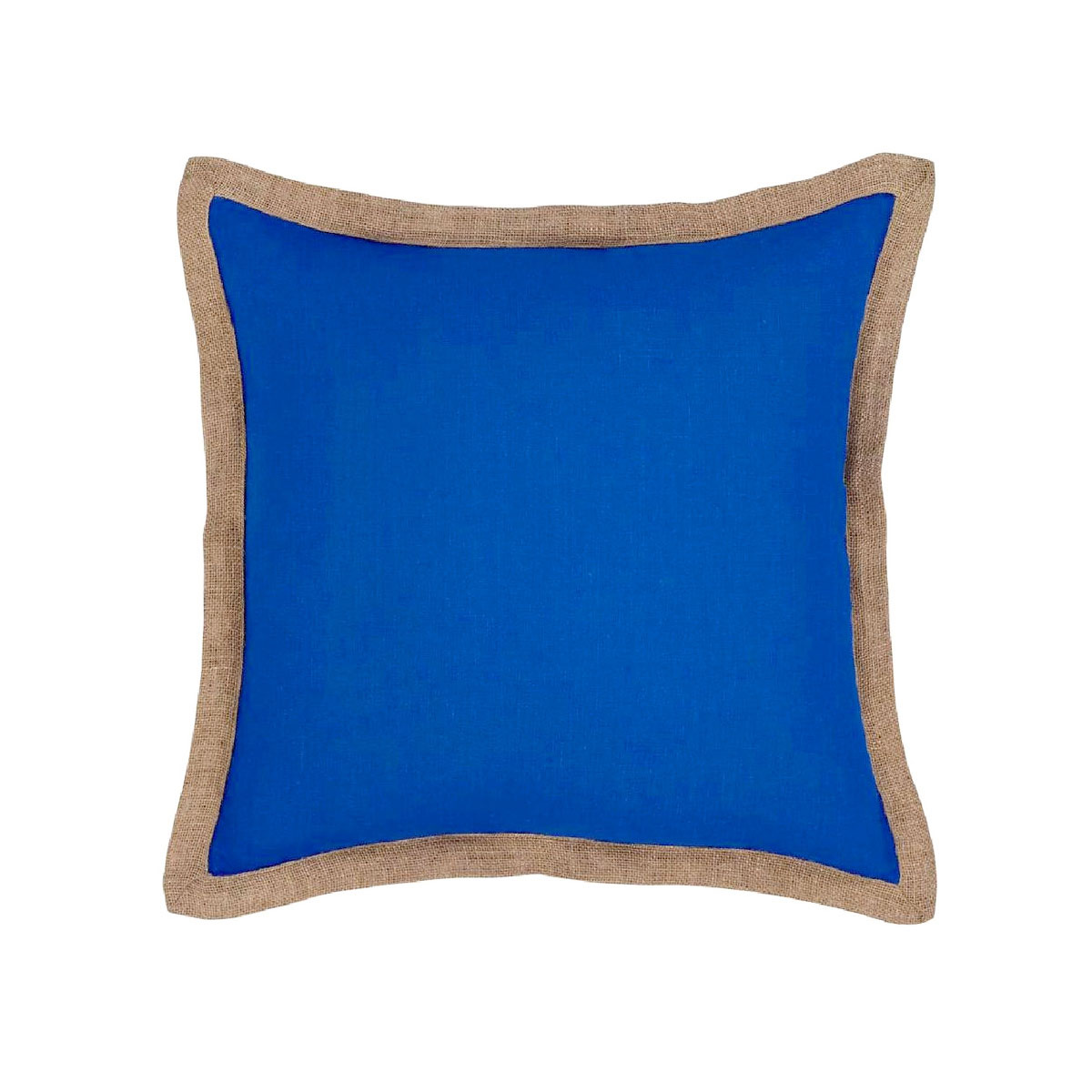 V442-IDC-CUSHION-HAMPTON-BLUE-SQ-78393-00 J Elliot Home Hampton Linen Filled Cushion 50 x 50 cm Blue - Image 1