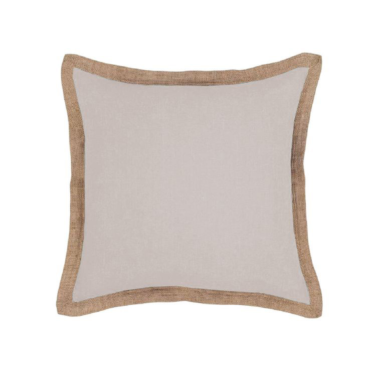 V442-IDC-CUSHIONC-HAMPTON-PALELINEN-SQ-78381-00 J Elliot Home Hampton Linen Cushion Cover 50 x 50 cm Pale Linen - Image 1