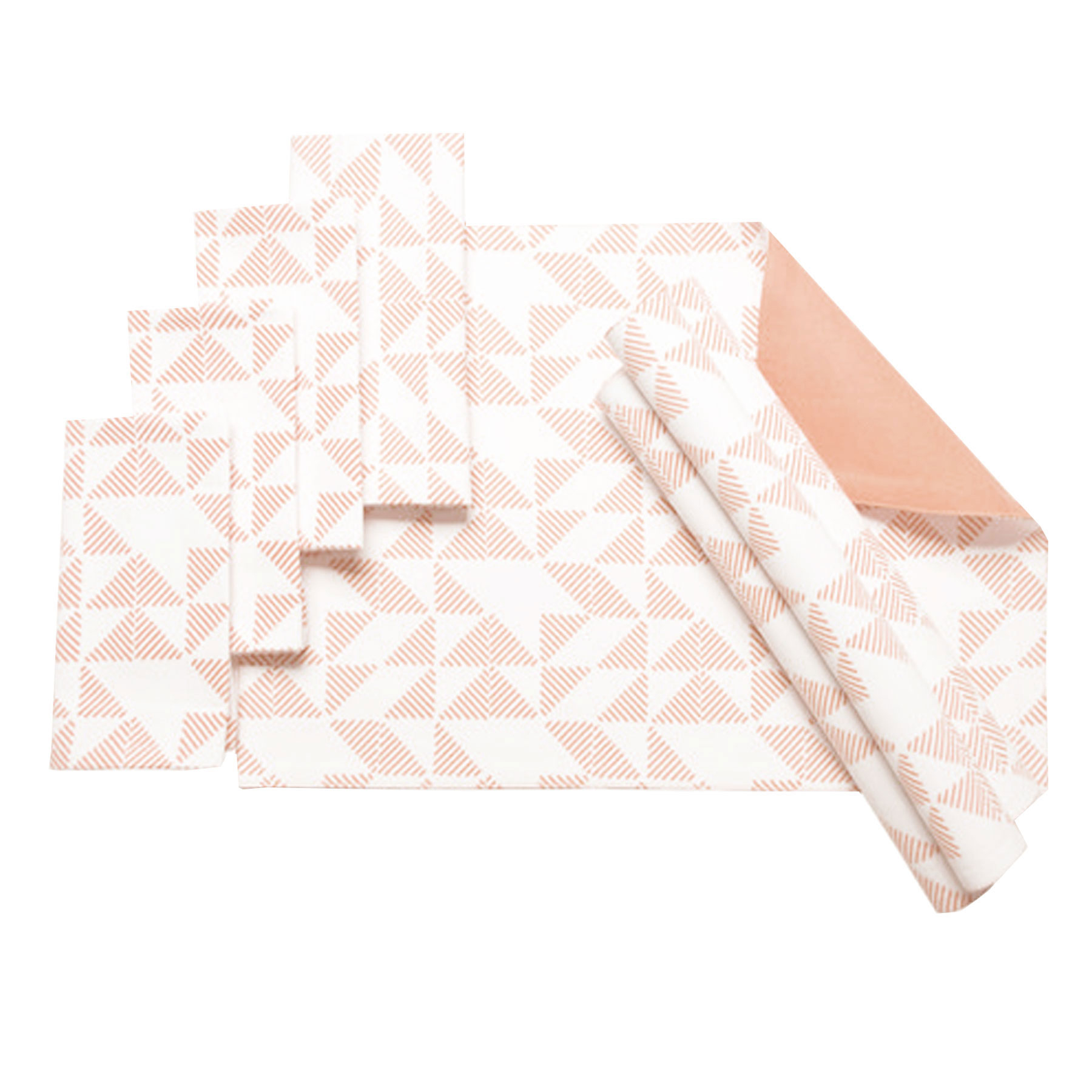 V442-IDC-TABLEPLACEMAT-PIPPA-PINK-SH-78616-00 J.Elliot Home Set of 8 Cotton Napery Set Pippa Powder Puff Pink - Image 1