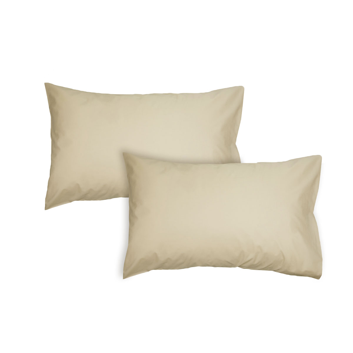 V442-INT-PILLOWC-300TCPAIR-STONE-ST-141528-00 Algodon Pair of 300TC Cotton Standard Pillowcases Stone - Image 1