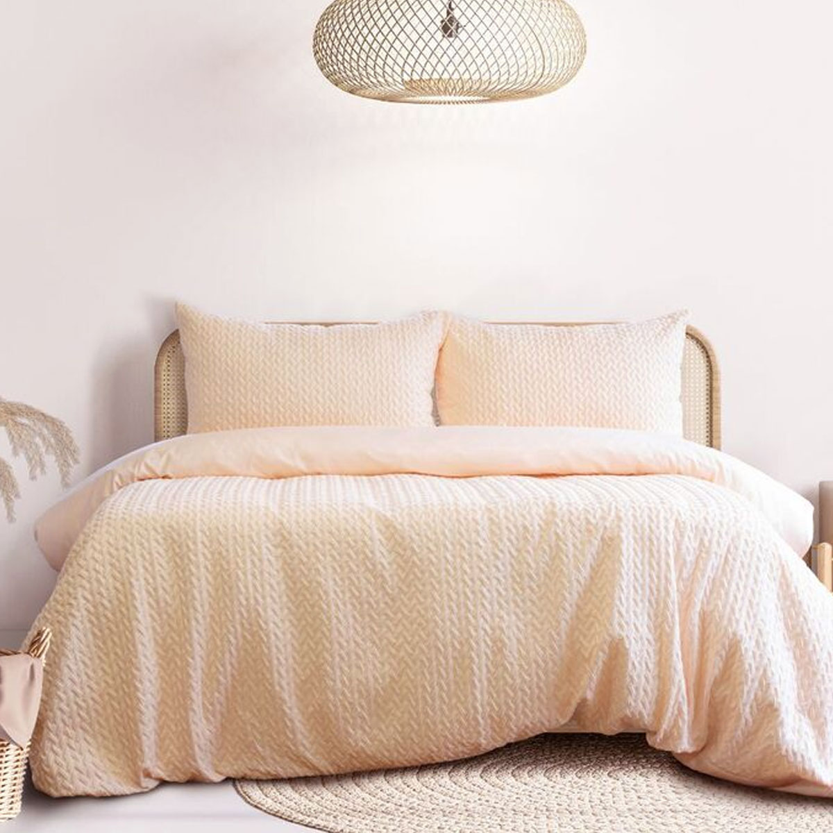 V442-INT-QUILTCS-BONDI-SORBET-QS-141902-00 Ardor Embossed Quilt Cover Set Bondi Sorbet Queen - Image 1