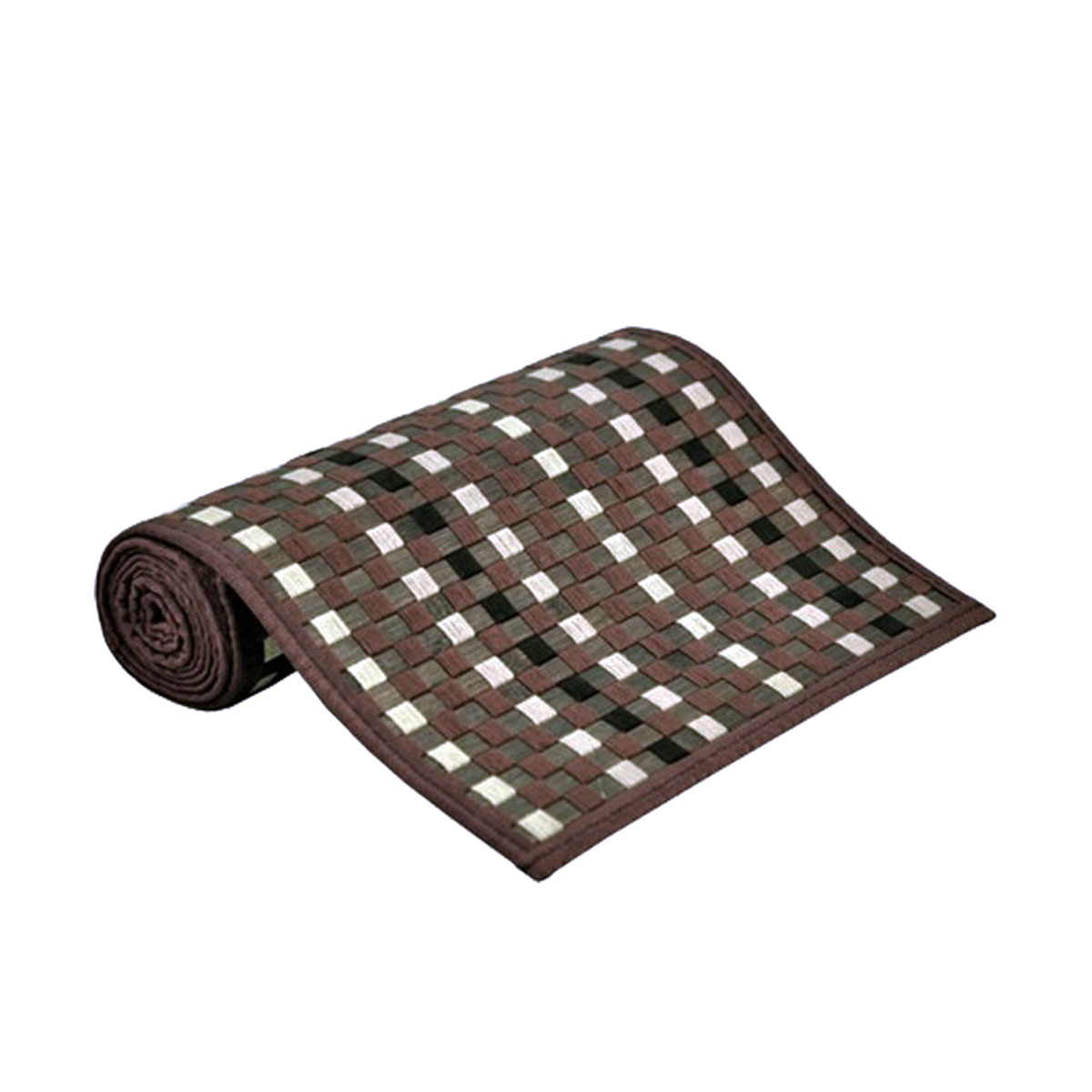 V442-JTC-TABLER-BAMBOOJN2BR-BROWN-RE-145777-00 Mia 2 Tone Brown Bamboo Table Runner 140 x 33cm - Image 1
