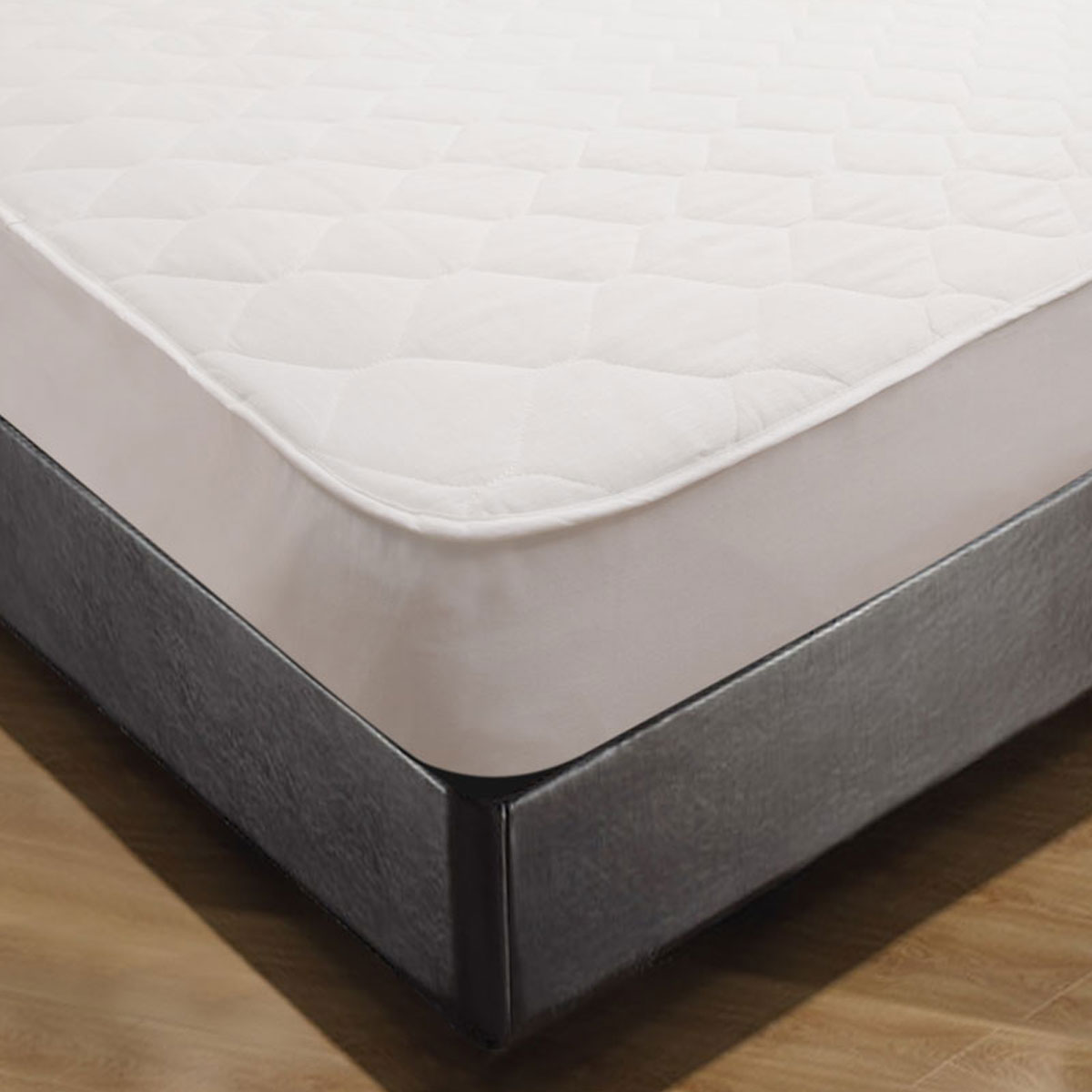 V442-KIT-MATTRESSP-COTTONCOVER-WHITE-SB-173637-00 Shangri LaCotton Cover Fitted Mattress Protector Single - Image 1