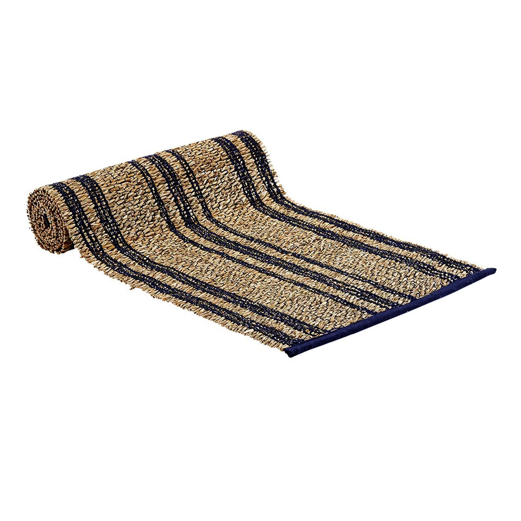 V442-LDE-TABLER-LOMA-NAVY-RE-77775-00 Ladelle Loma Kitchen / Dining Table Runner Navy - Image 1