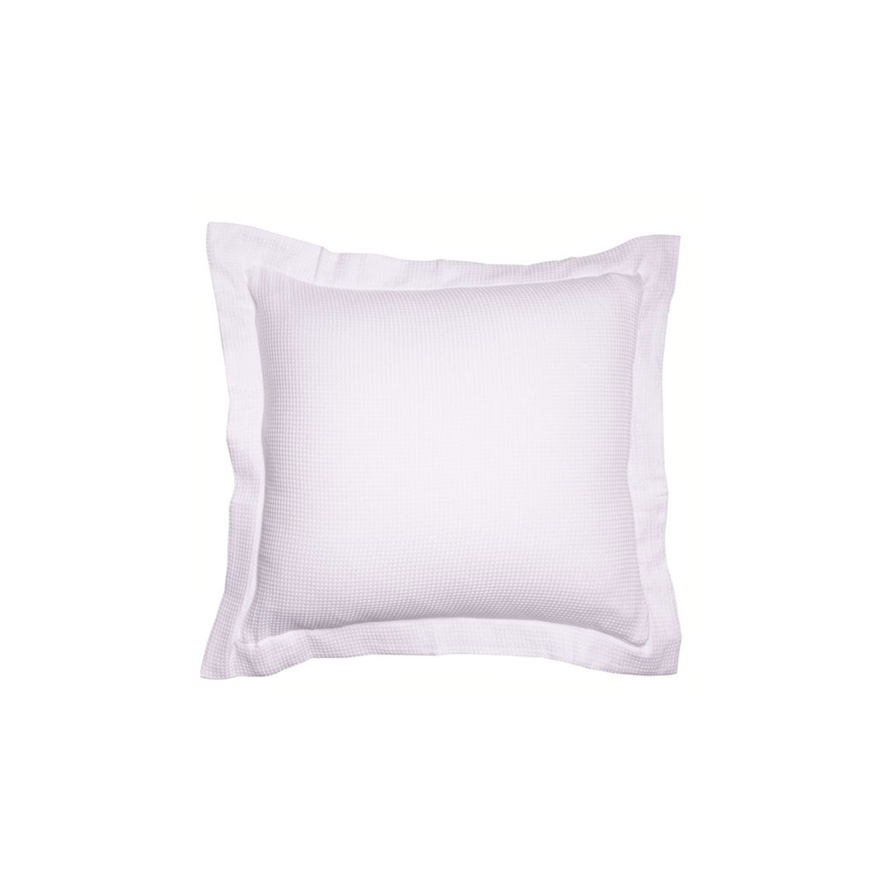 V442-RAN-CUSHIONC-PARISWAFFLE60-WHITE-SQ-77569-00 Jenny Mclean Paris Cotton Waffle Cushion Cover 60x60+5 cm - White - Image 1