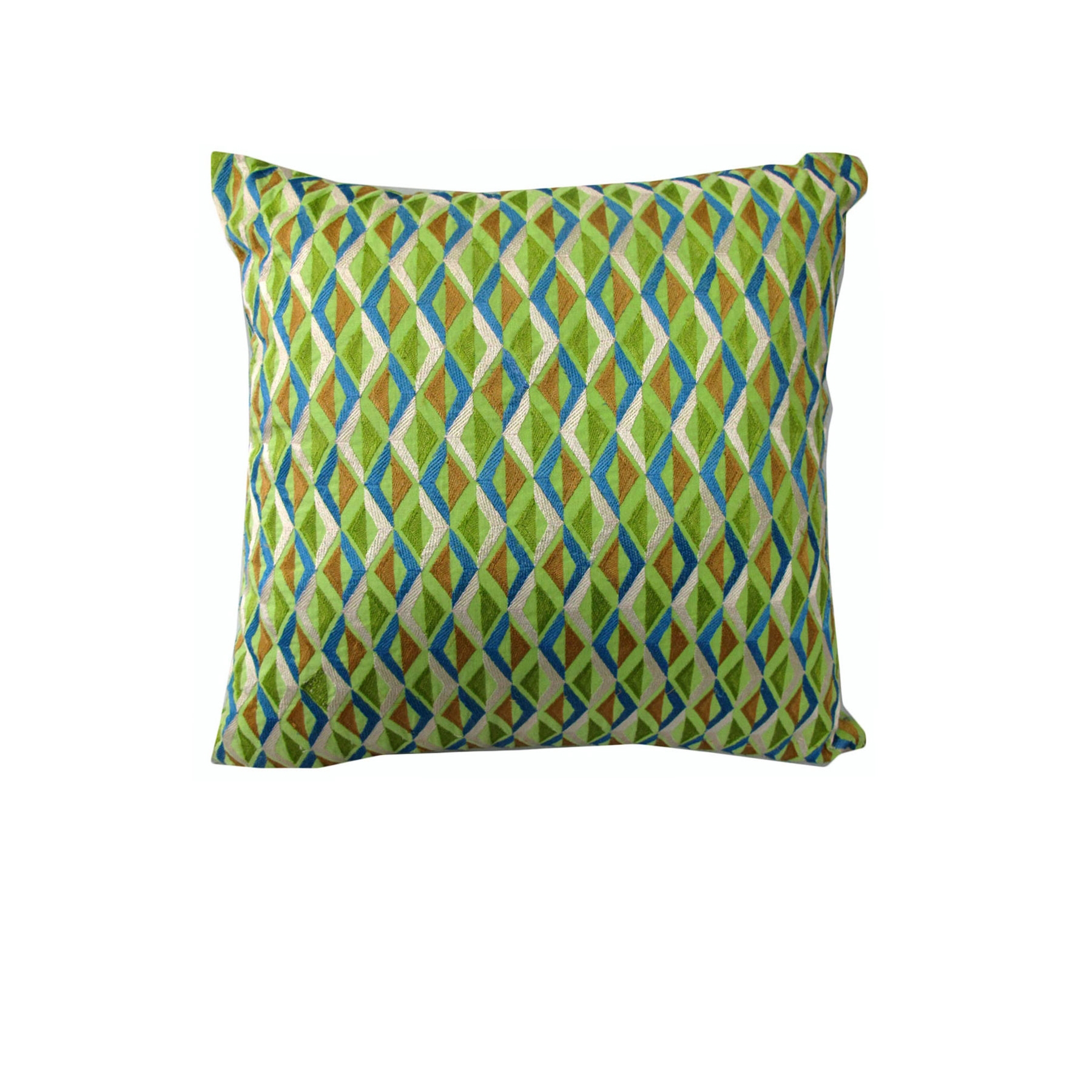 V442-RAP-CUSHIONC-TANGIER-APPLE-SQ-208786-00 Rapee Tangier Embroidery Cushion Cover - Apple 43 x 43 cm - Image 1