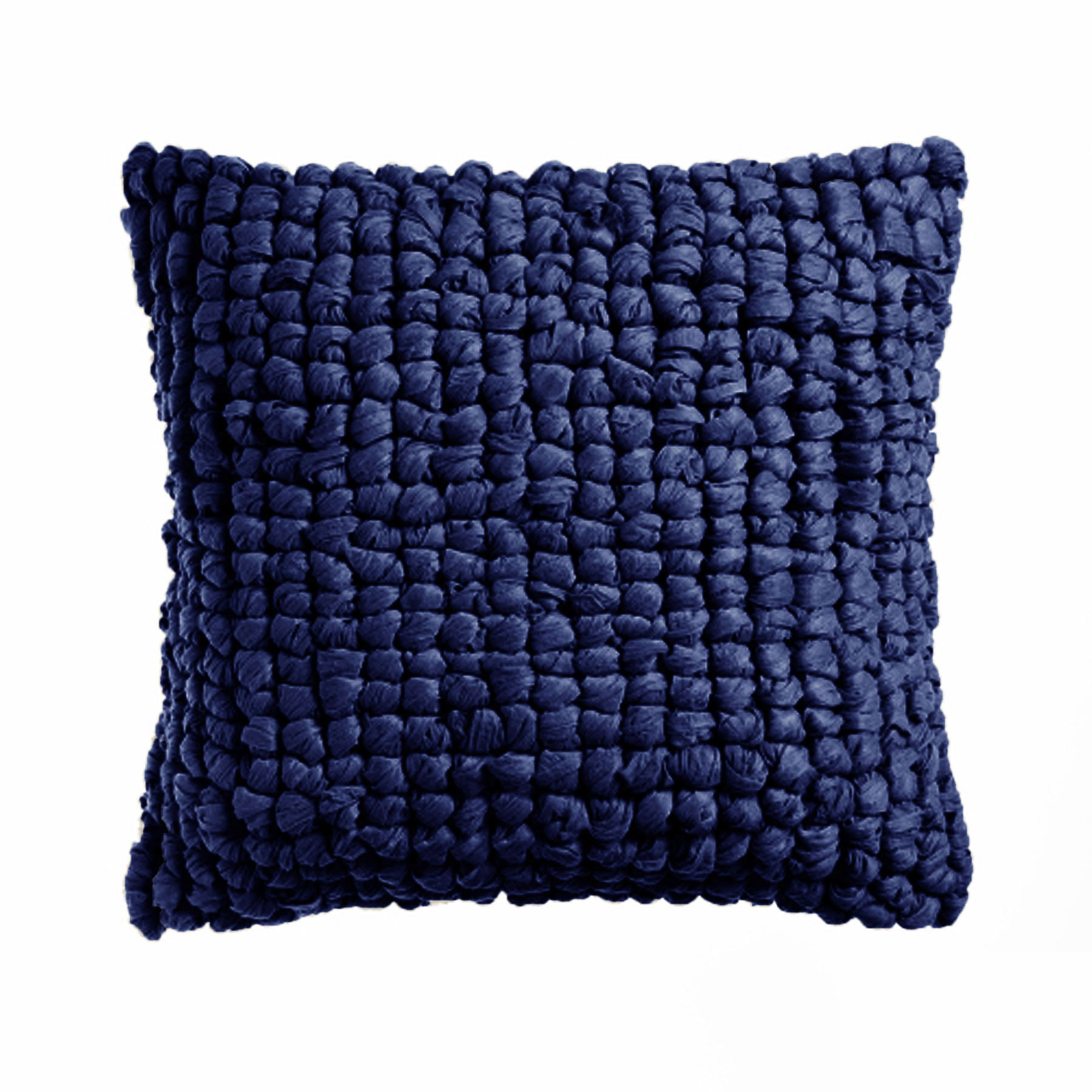 V442-UNA-CUSHION-SHOREHAM-NAVY-ST-202502260920-00 Shoreham Appliqued Filled Cushion - Navy - Image 1